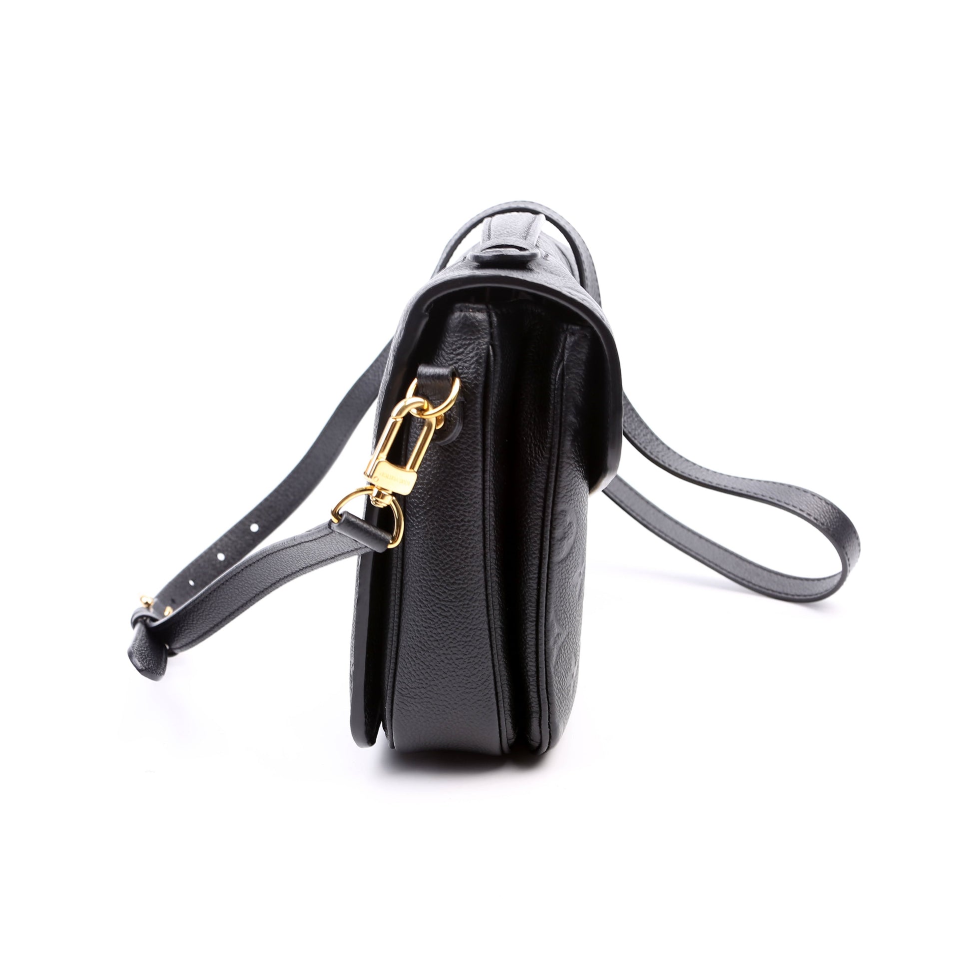 Louis Vuitton Pochette Metis Empreinte Black Clutch Bag Black 3
