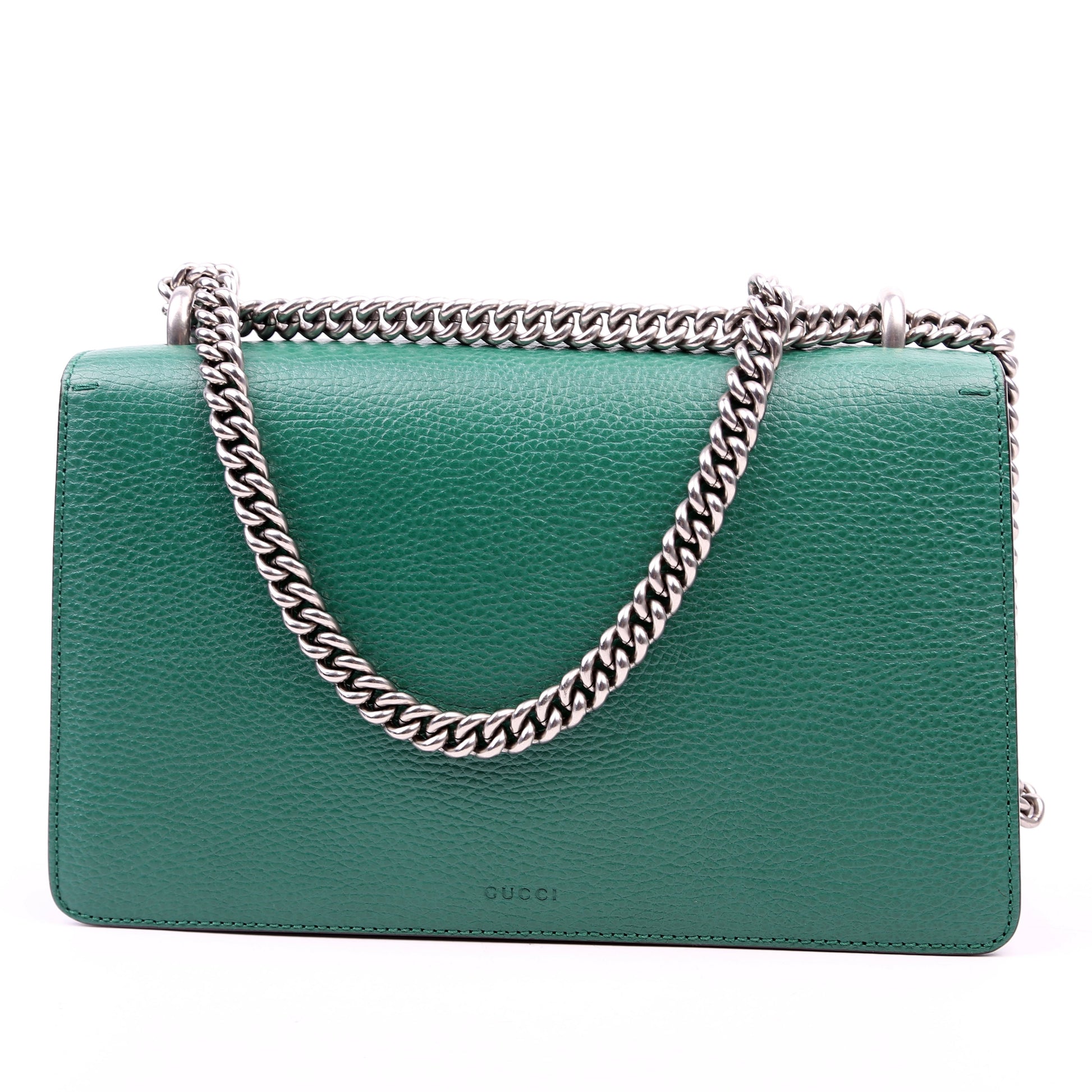Gucci Dionysus Leather Green Small Shoulder Bag