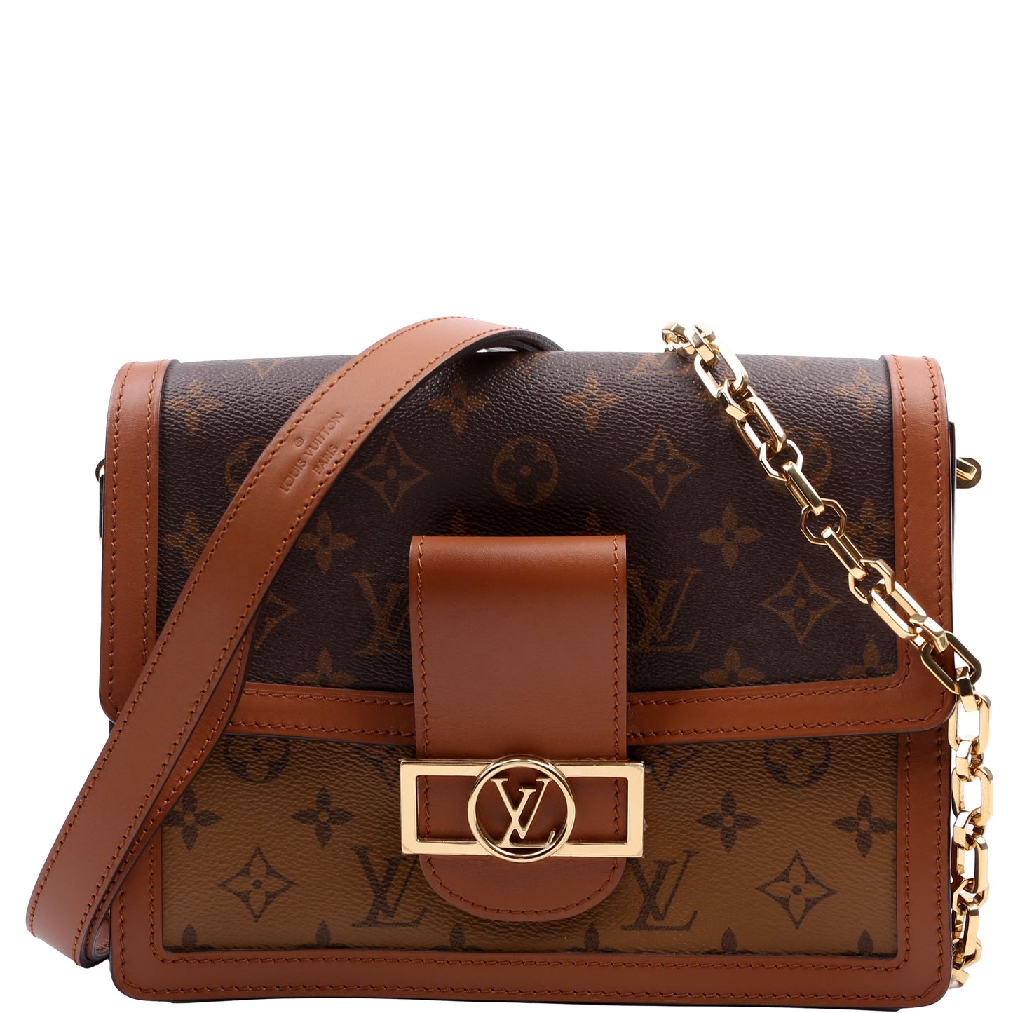Louis Vuitton Dauphine MM Reverse Monogram Handbag Monogram 4