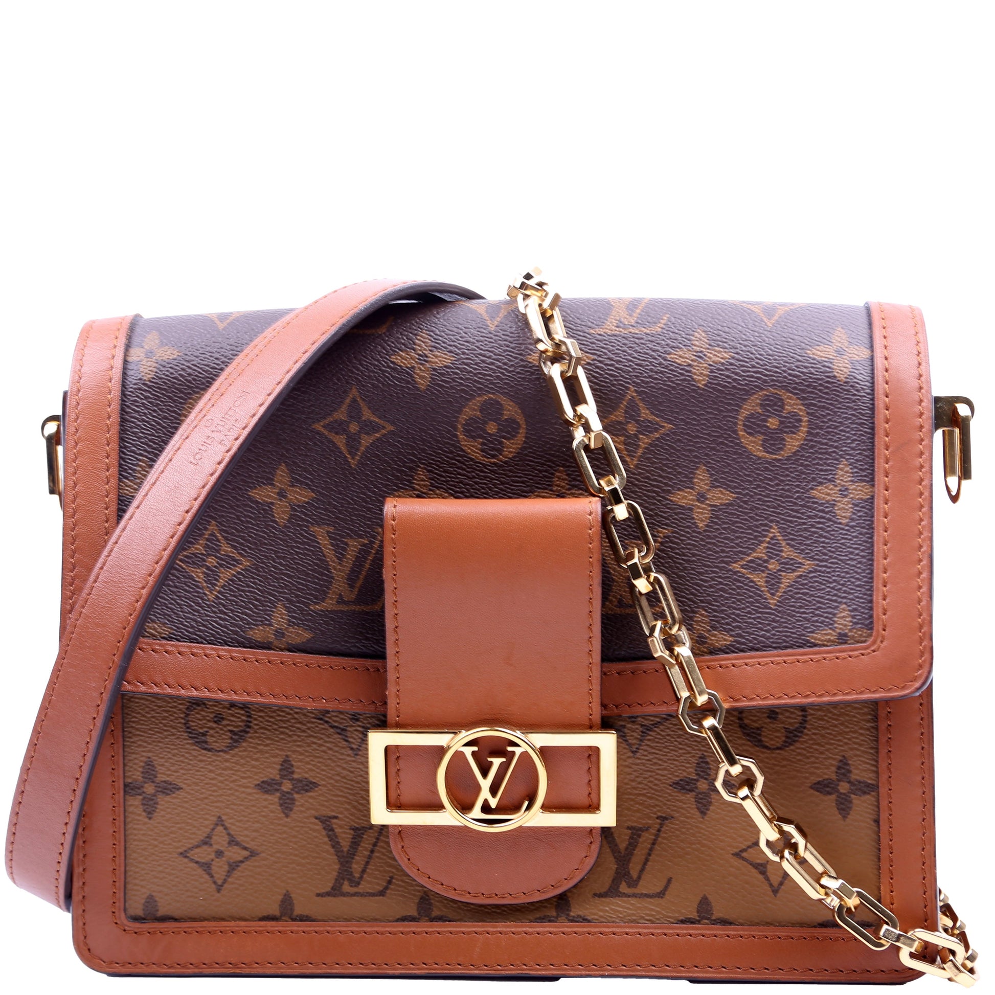 Louis Vuitton Dauphine MM Reverse Monogram Handbag Monogram 6