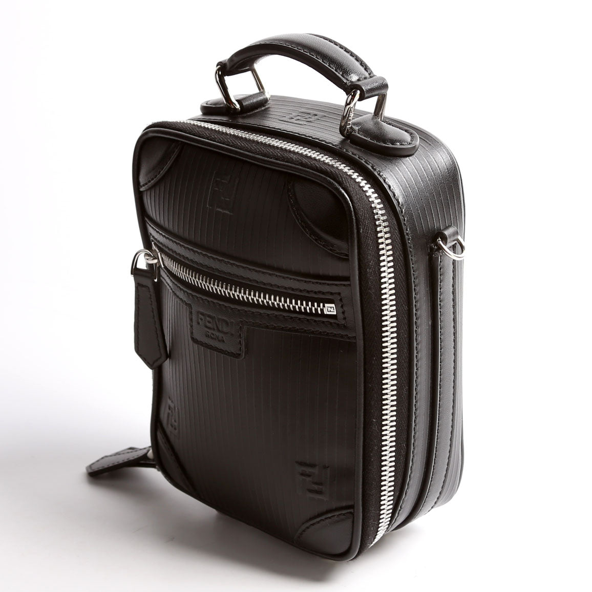 Fendi 7Va542 Astro Trolley Bag Vitello Mini Travel Bag