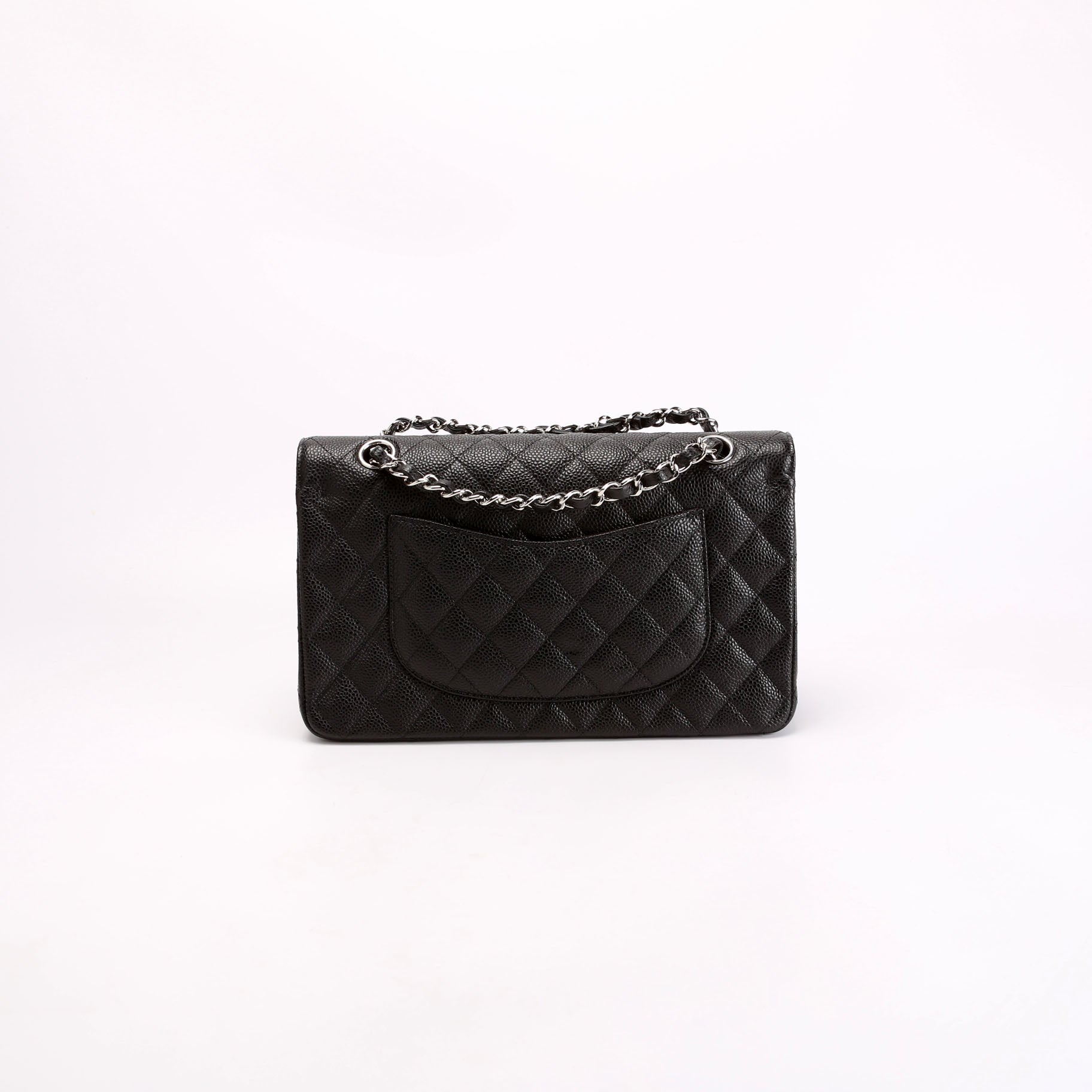 Chanel Classic Flap Caviar 28M Black Handbag