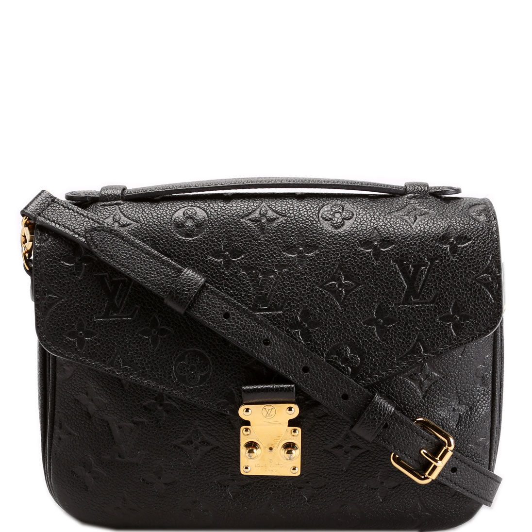 Louis Vuitton Pochette Metis Empreinte Black Clutch Bag Black 8