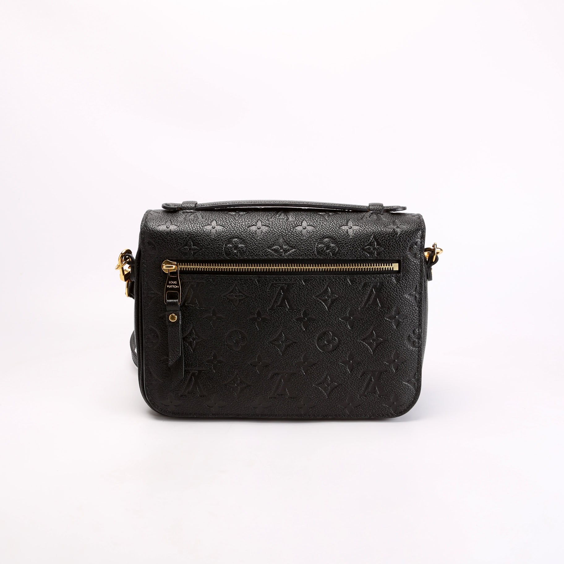 Louis Vuitton Pochette Metis Empreinte Black Clutch Bag Black 8