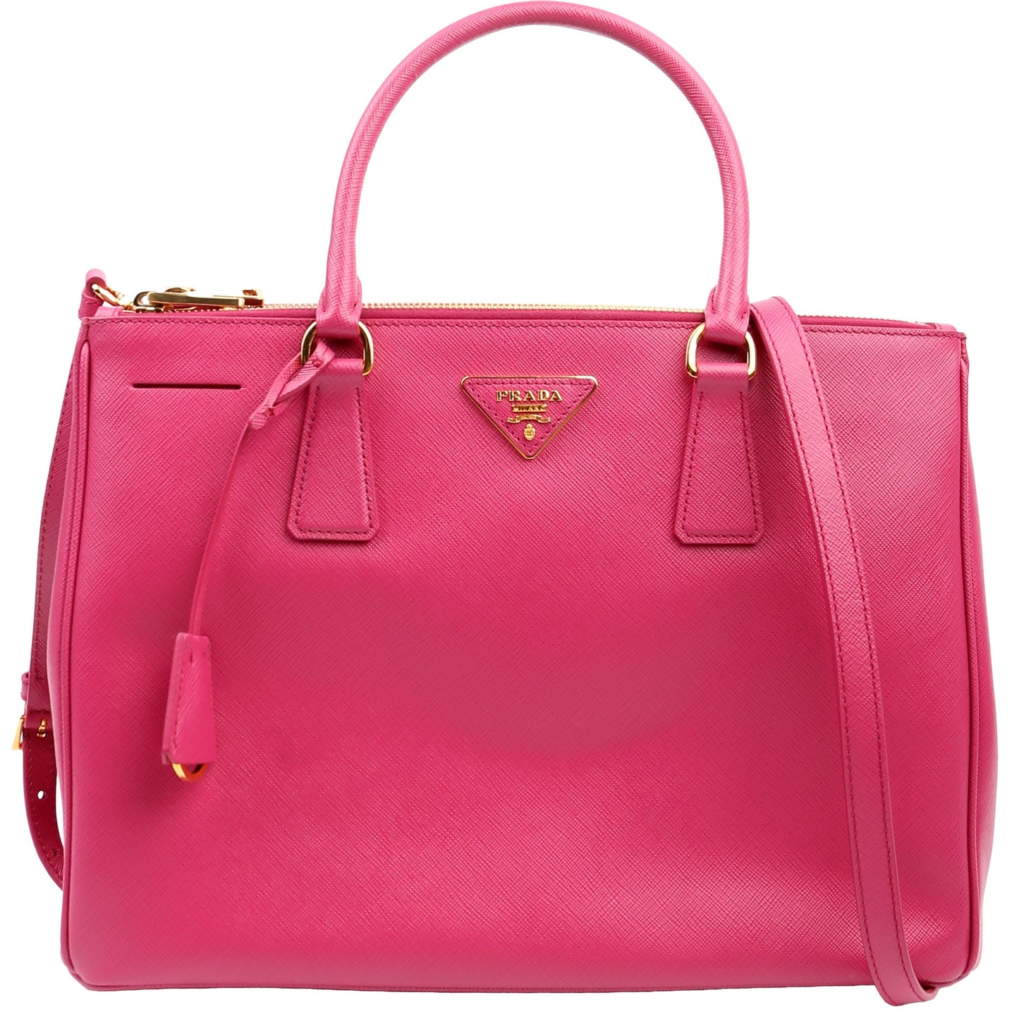 Prada Saffiano Lux Galleria Bag Pink Medium Travel Bag