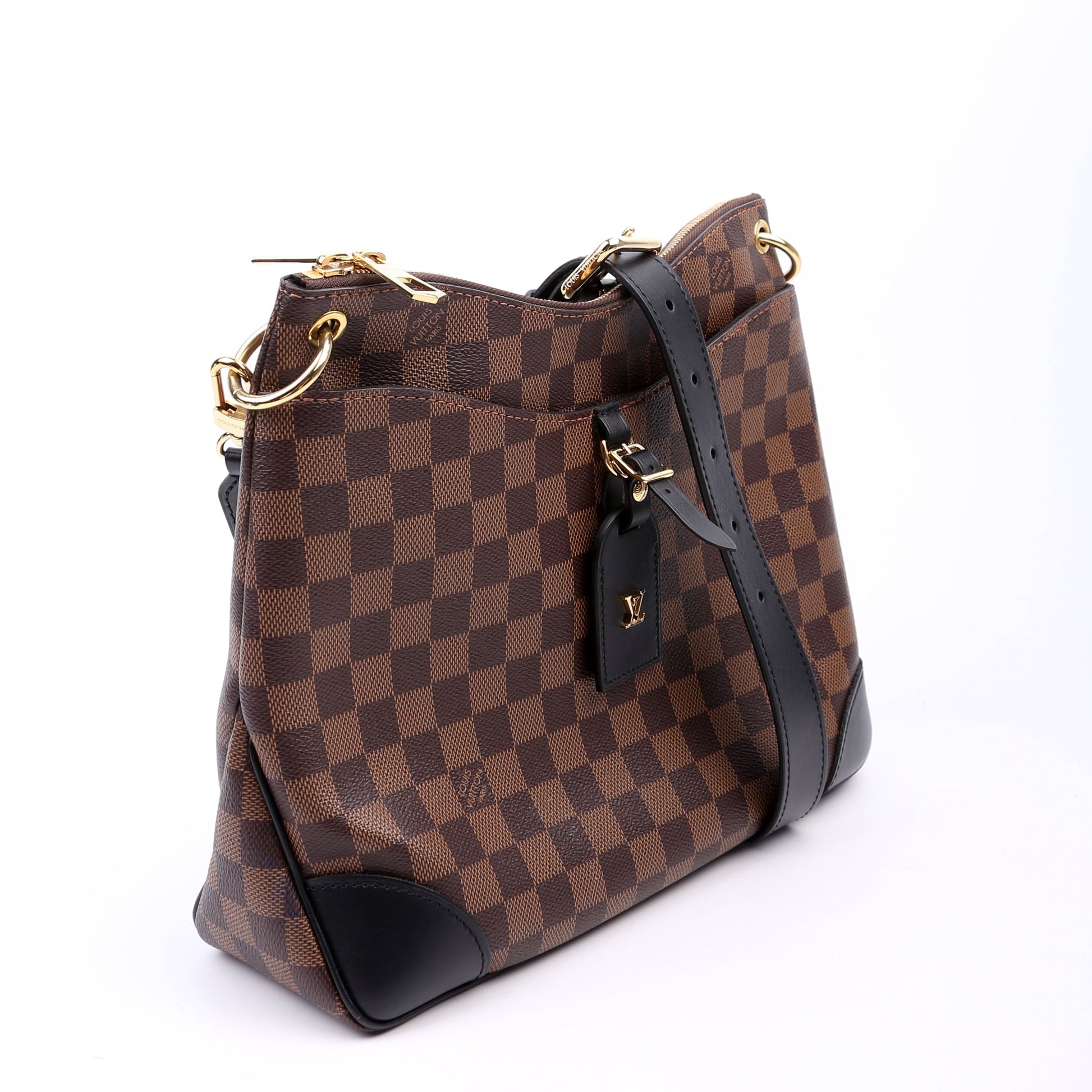 Louis Vuitton Odeon MM Ebene New Model Damier Black Handbag