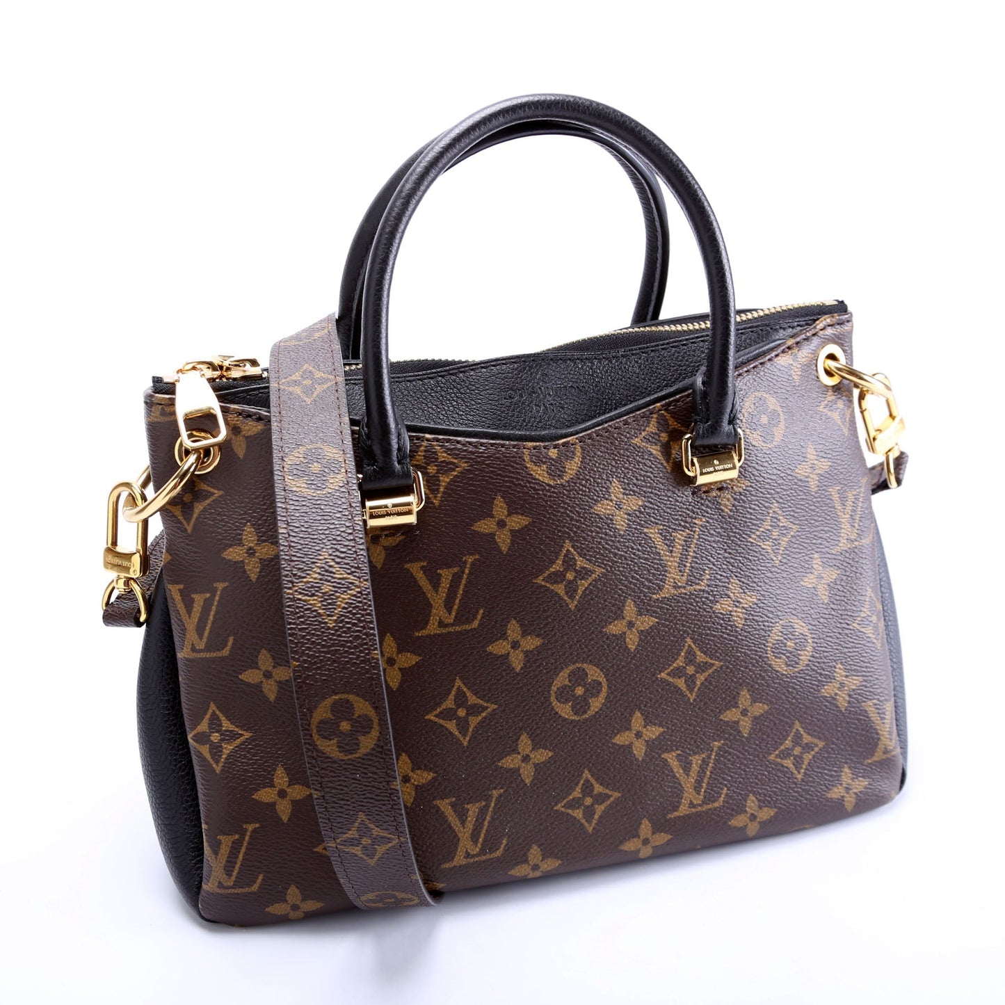 Louis Vuitton Pallas BB Monogram Black Handbag Black 3
