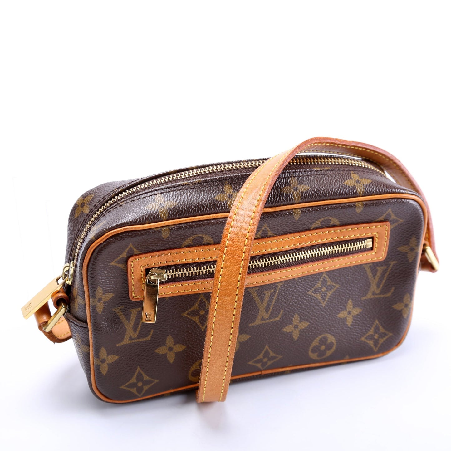 Louis Vuitton Pochette Cite Monogram Brown Clutch Bag