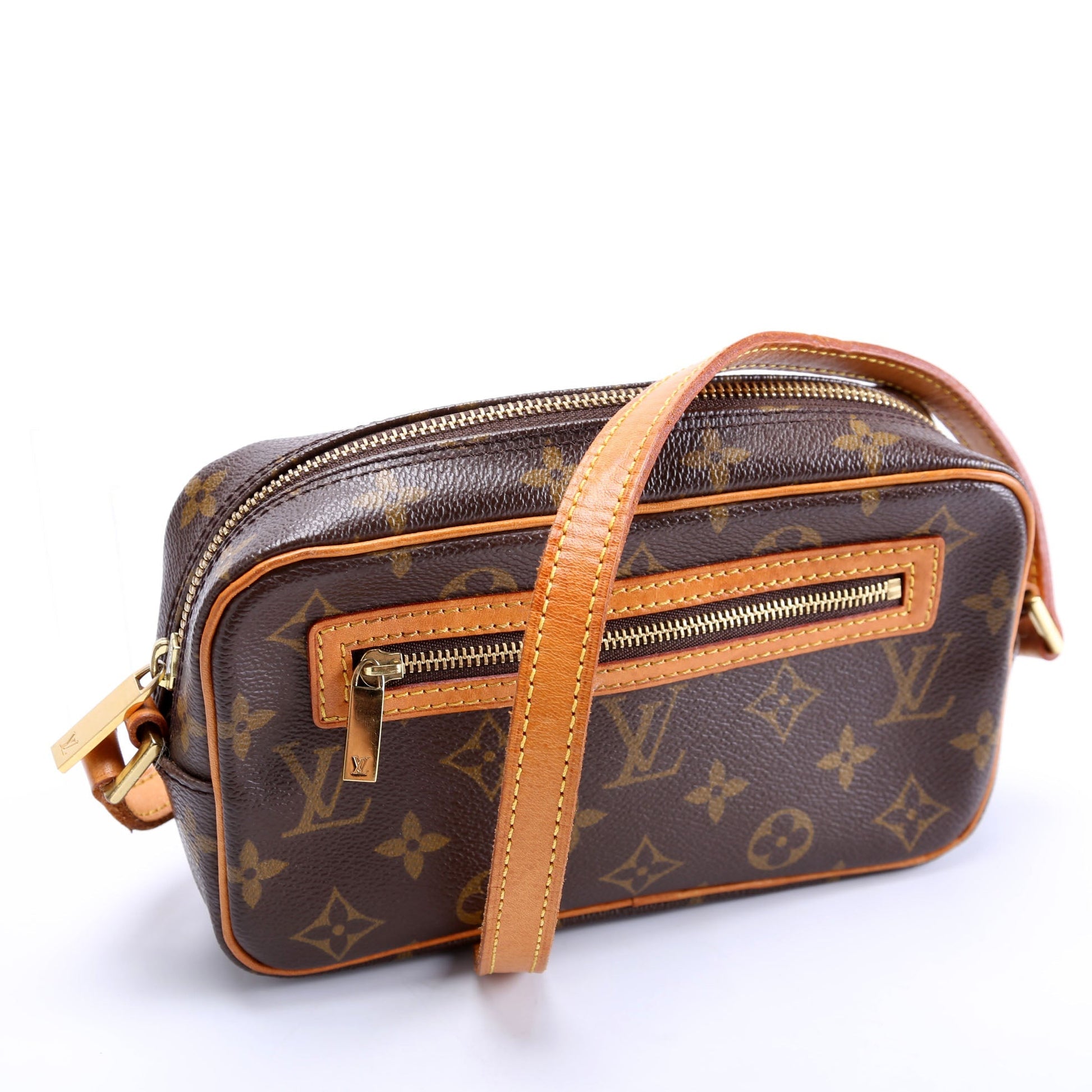Louis Vuitton Pochette Cite Monogram Brown Clutch Bag