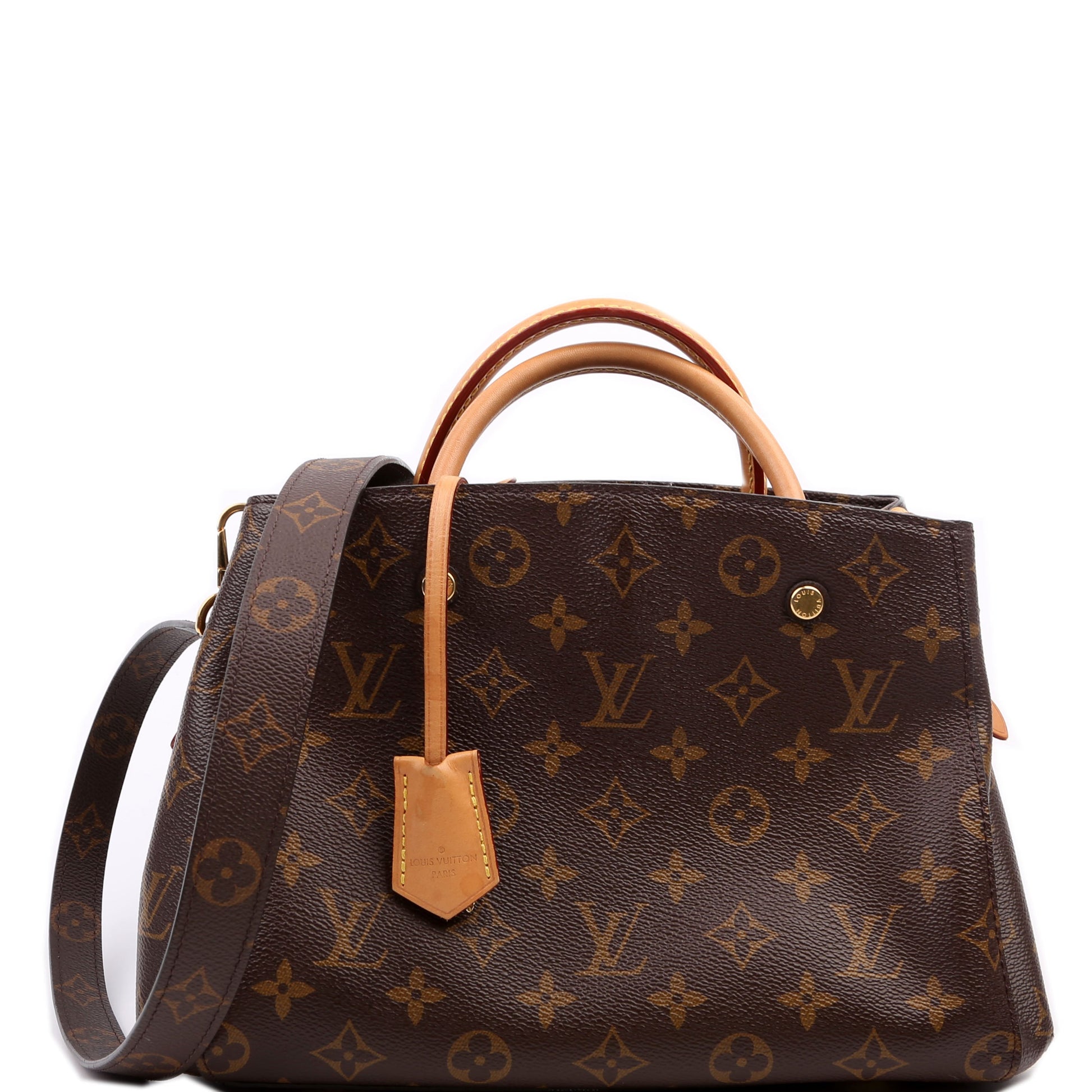 Louis Vuitton Montaigne BB Mauve Monogram Handbag