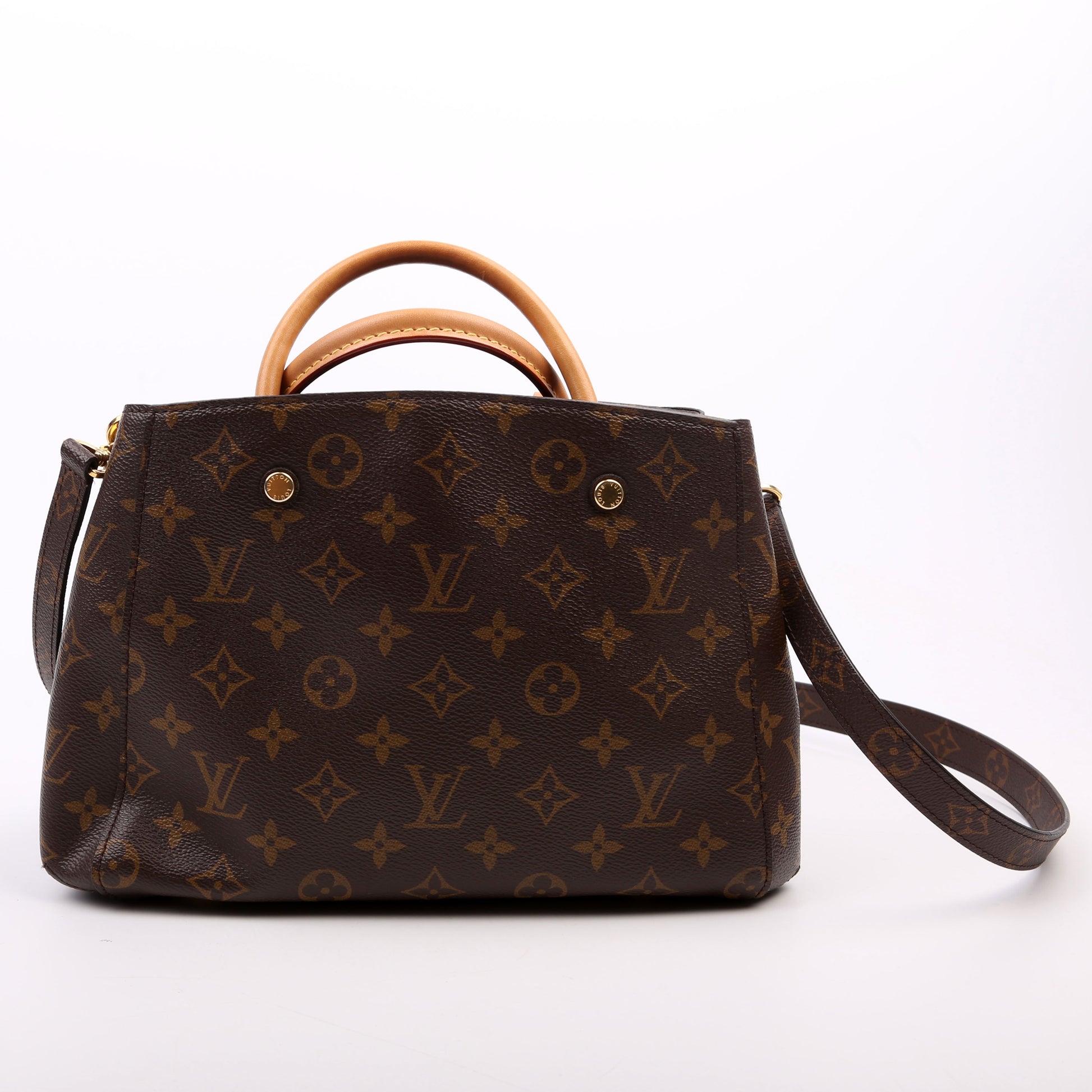 Louis Vuitton Montaigne BB Mauve Monogram Handbag