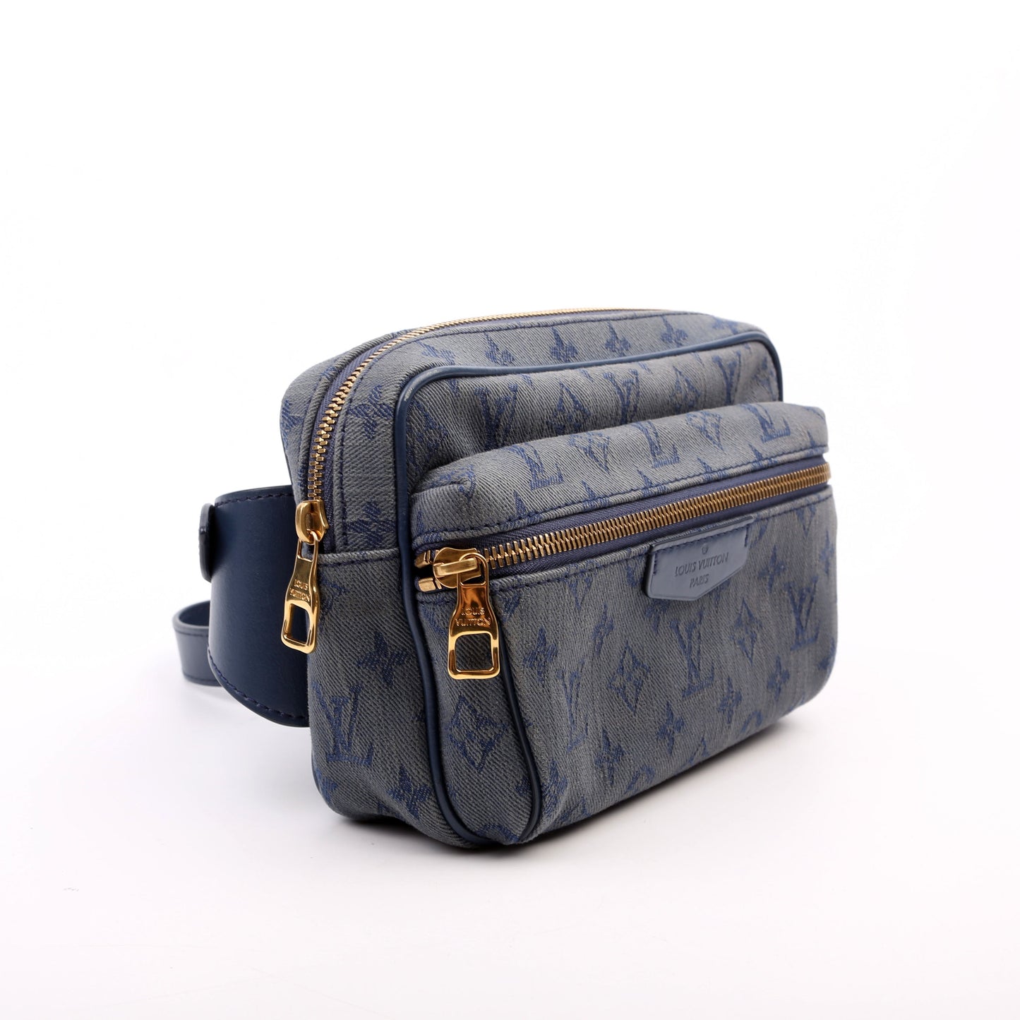 Louis Vuitton Outdoor Bumbag Denim Monogram Blue Handbag