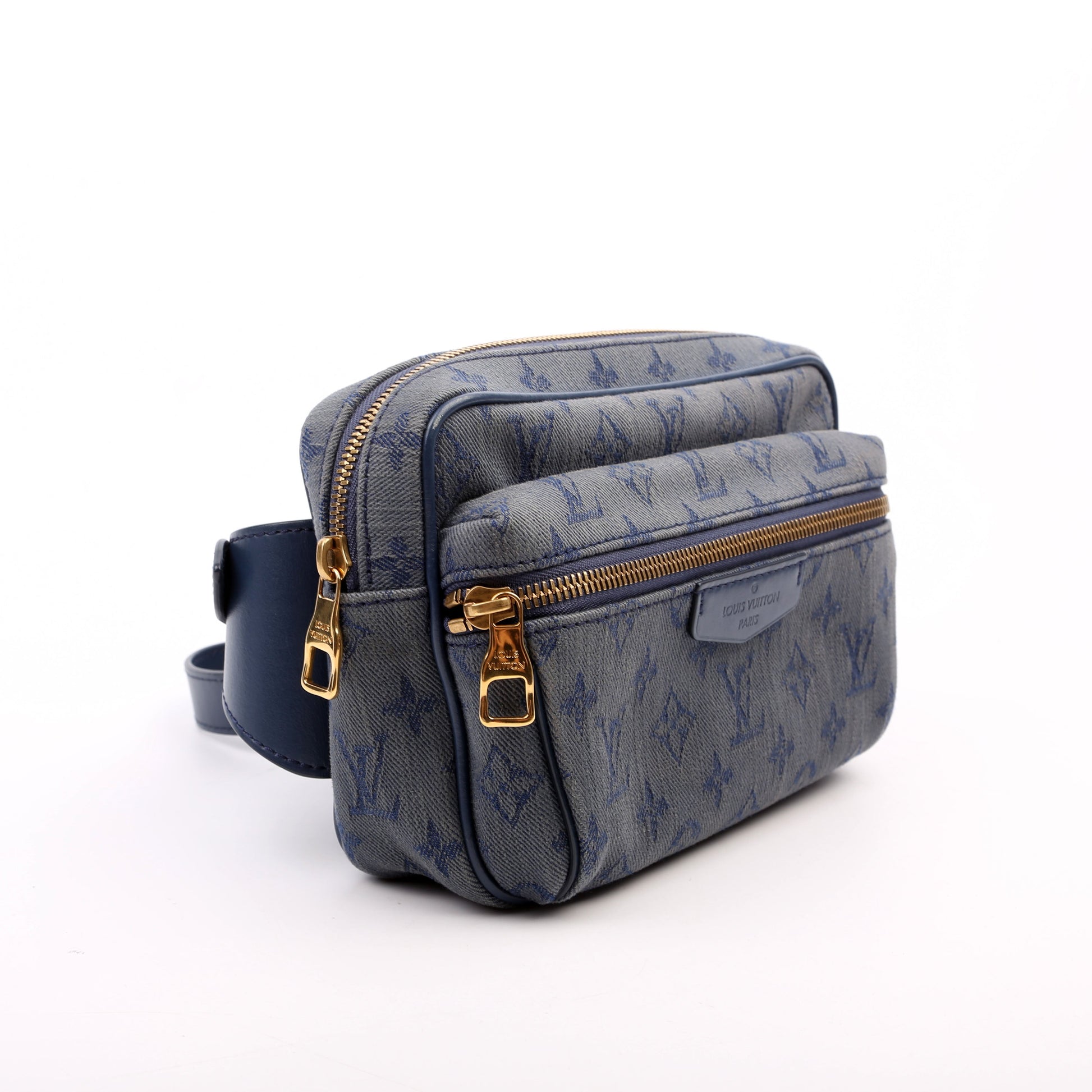 Louis Vuitton Outdoor Bumbag Denim Monogram Blue Handbag