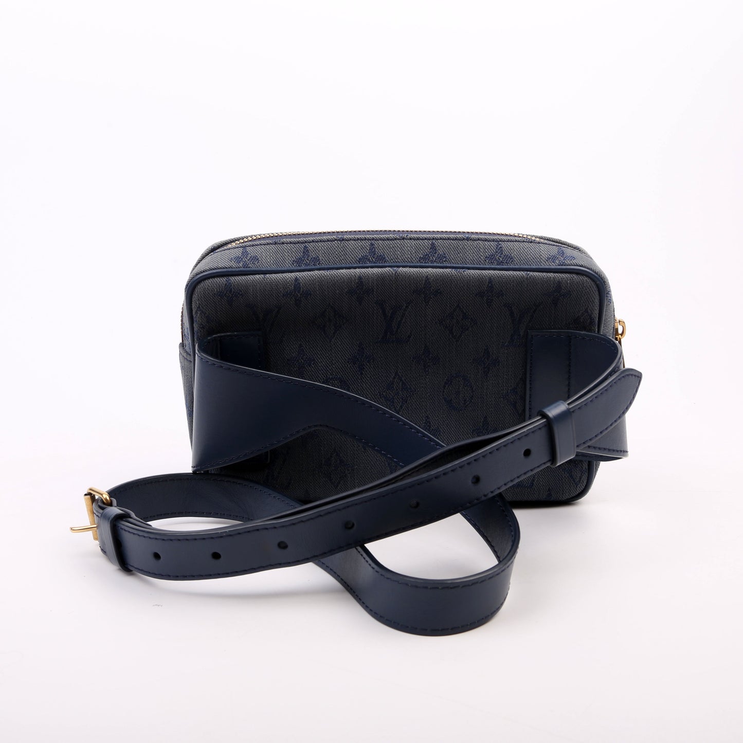 Louis Vuitton Outdoor Bumbag Denim Monogram Blue Handbag