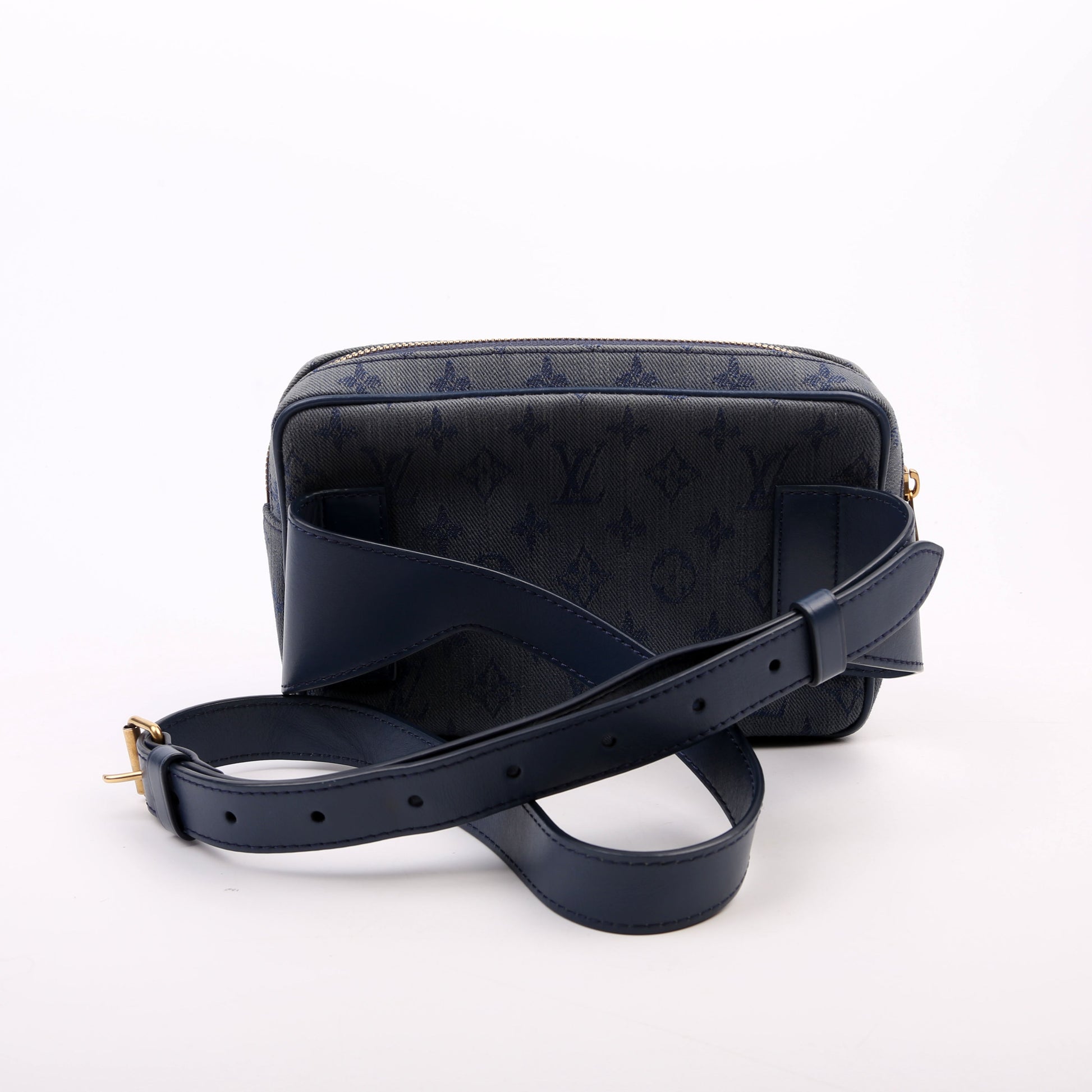 Louis Vuitton Outdoor Bumbag Denim Monogram Blue Handbag