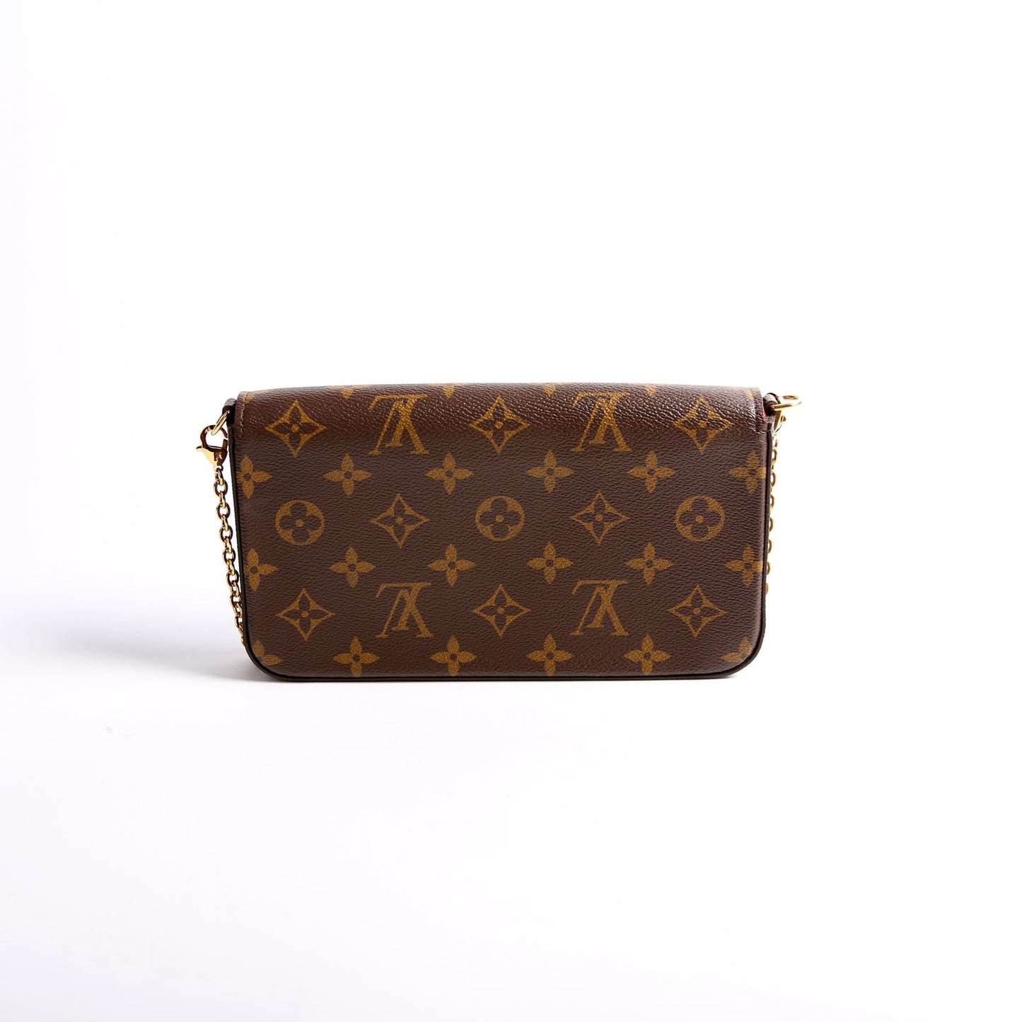 Louis Vuitton Pochette Felicie Berry Monogram Clutch Bag Berry 16