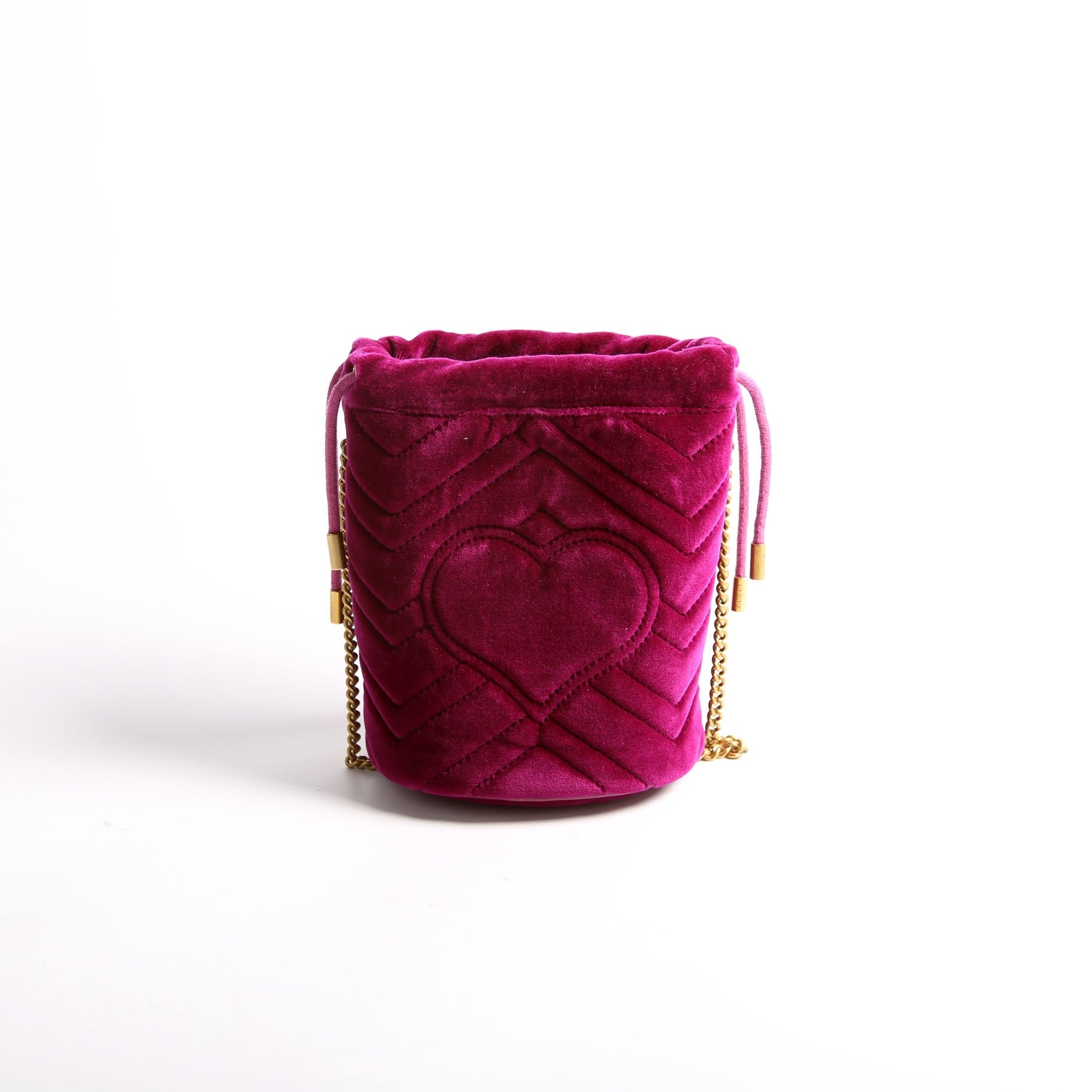 Gucci Velvet Marmont Purple Mini Bucket Bag