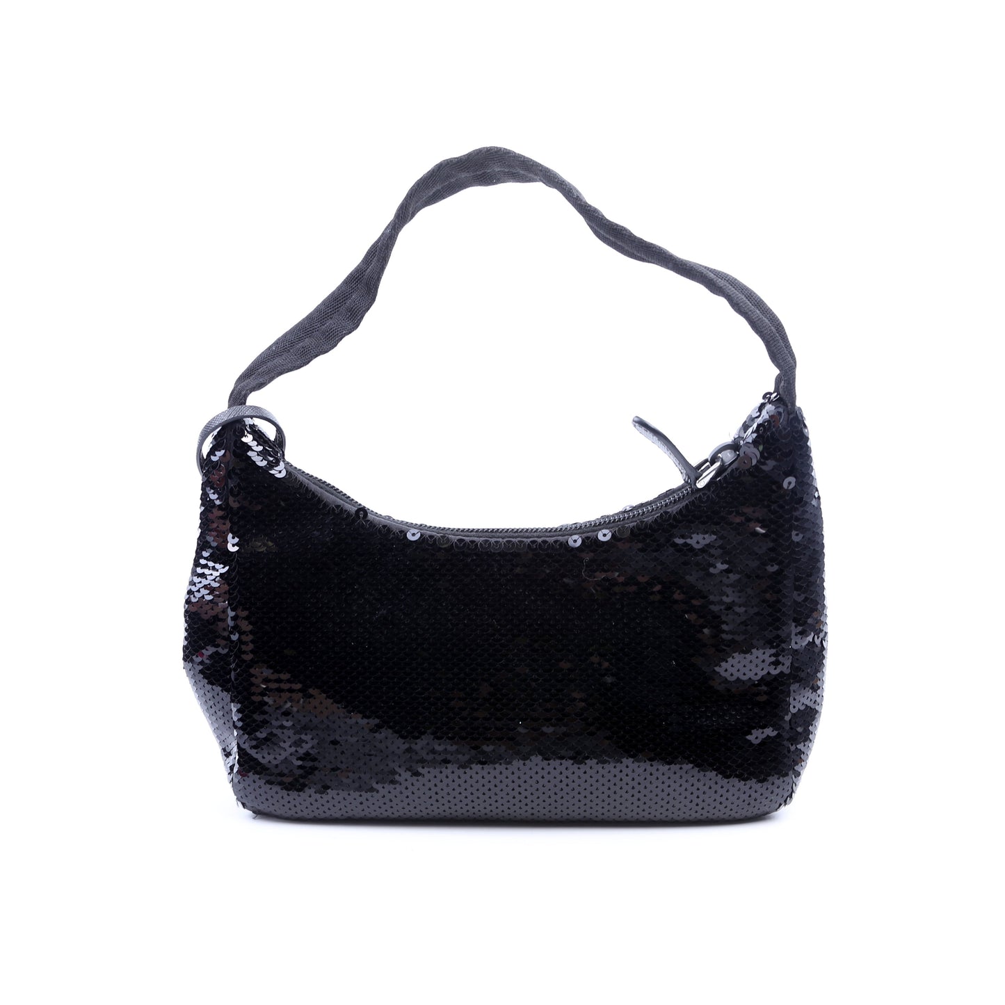 Prada Re Edition Sequin Bag Black White Travel Bag