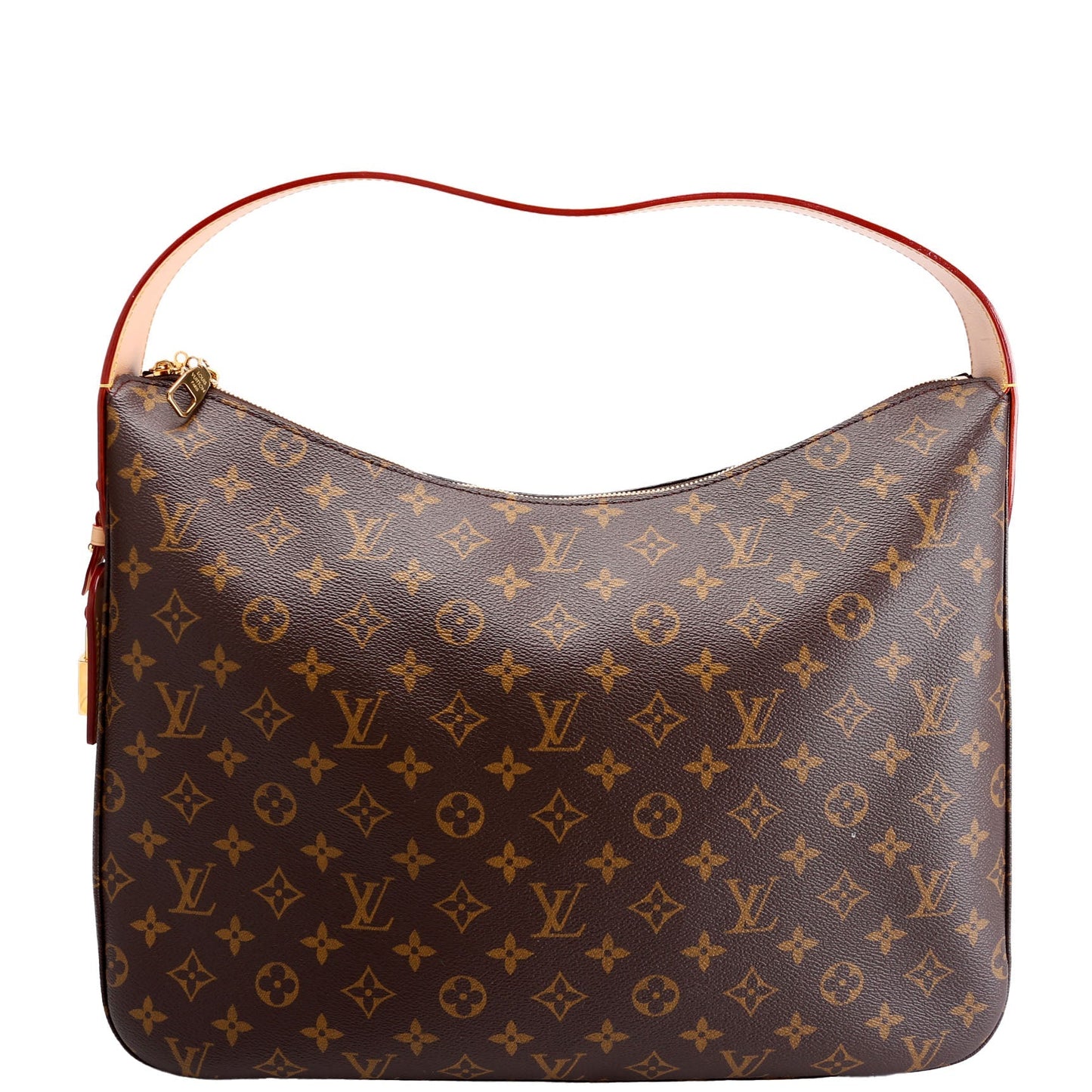 Louis Vuitton Slouchy Monogram Brown Red MM Handbag