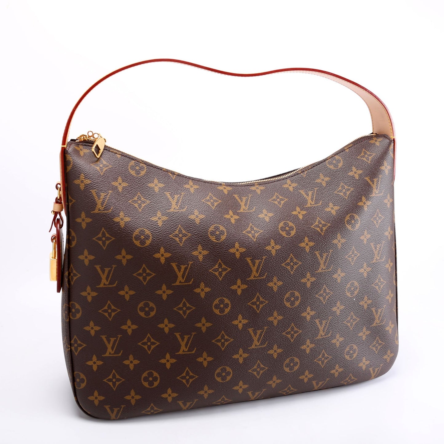 Louis Vuitton Slouchy Monogram Brown Red MM Handbag