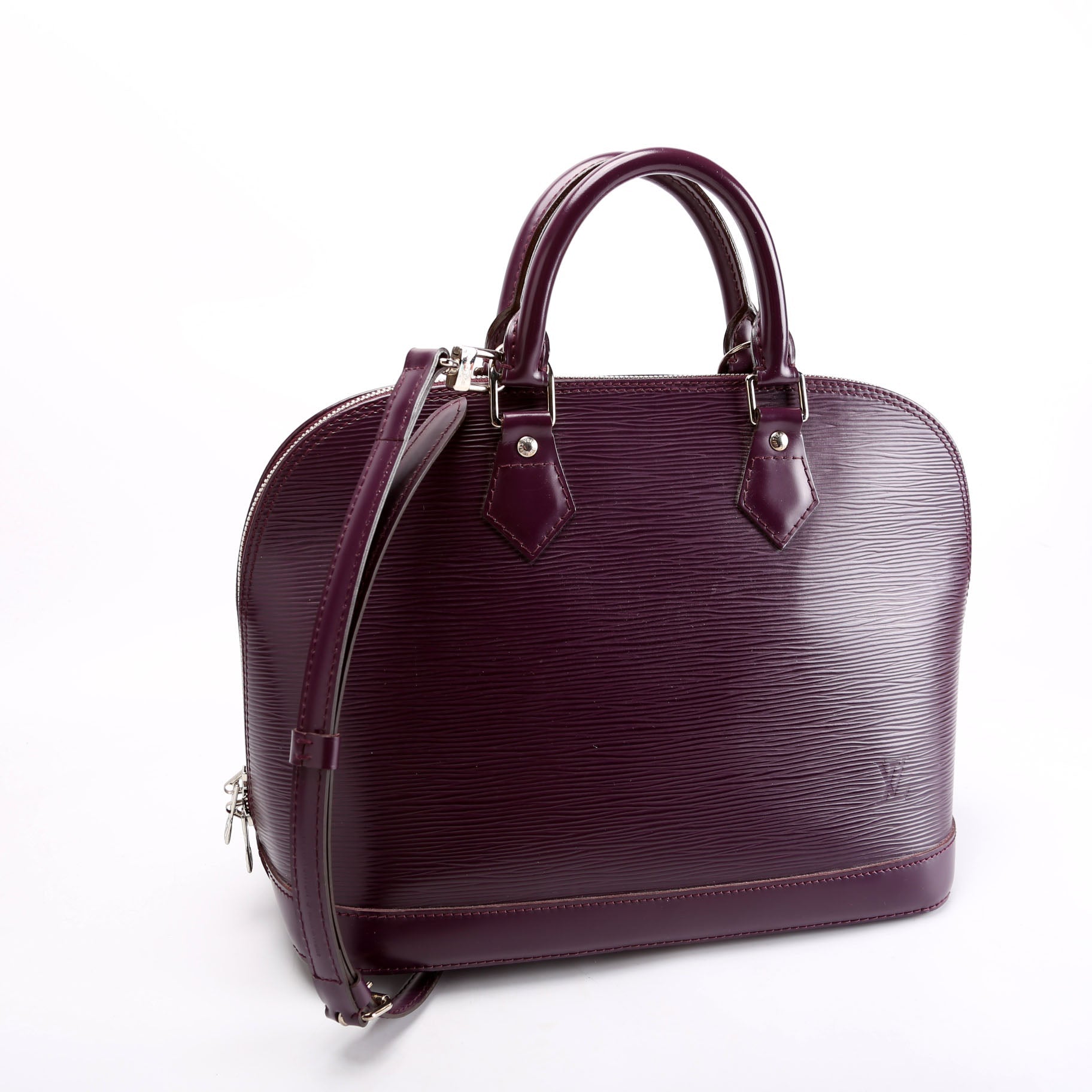 Louis Vuitton Alma Pm Older Purple Epi Handbag