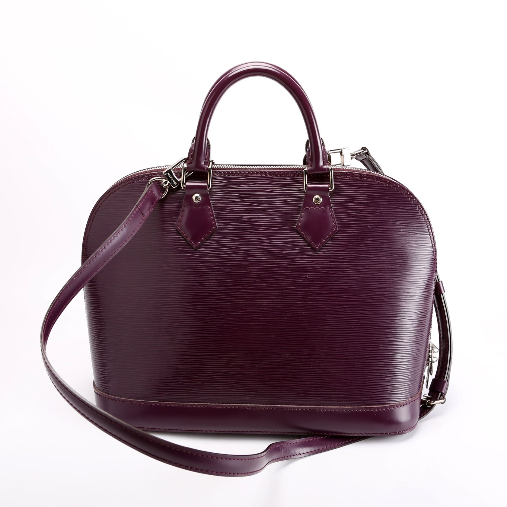 Louis Vuitton Alma Pm Older Purple Epi Handbag