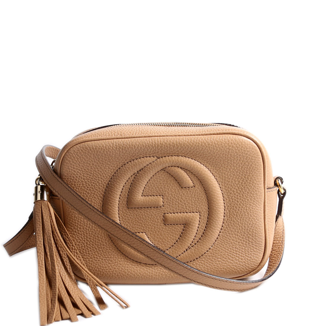 Gucci Soho Disco Tan Crossbody Bag Tan 6