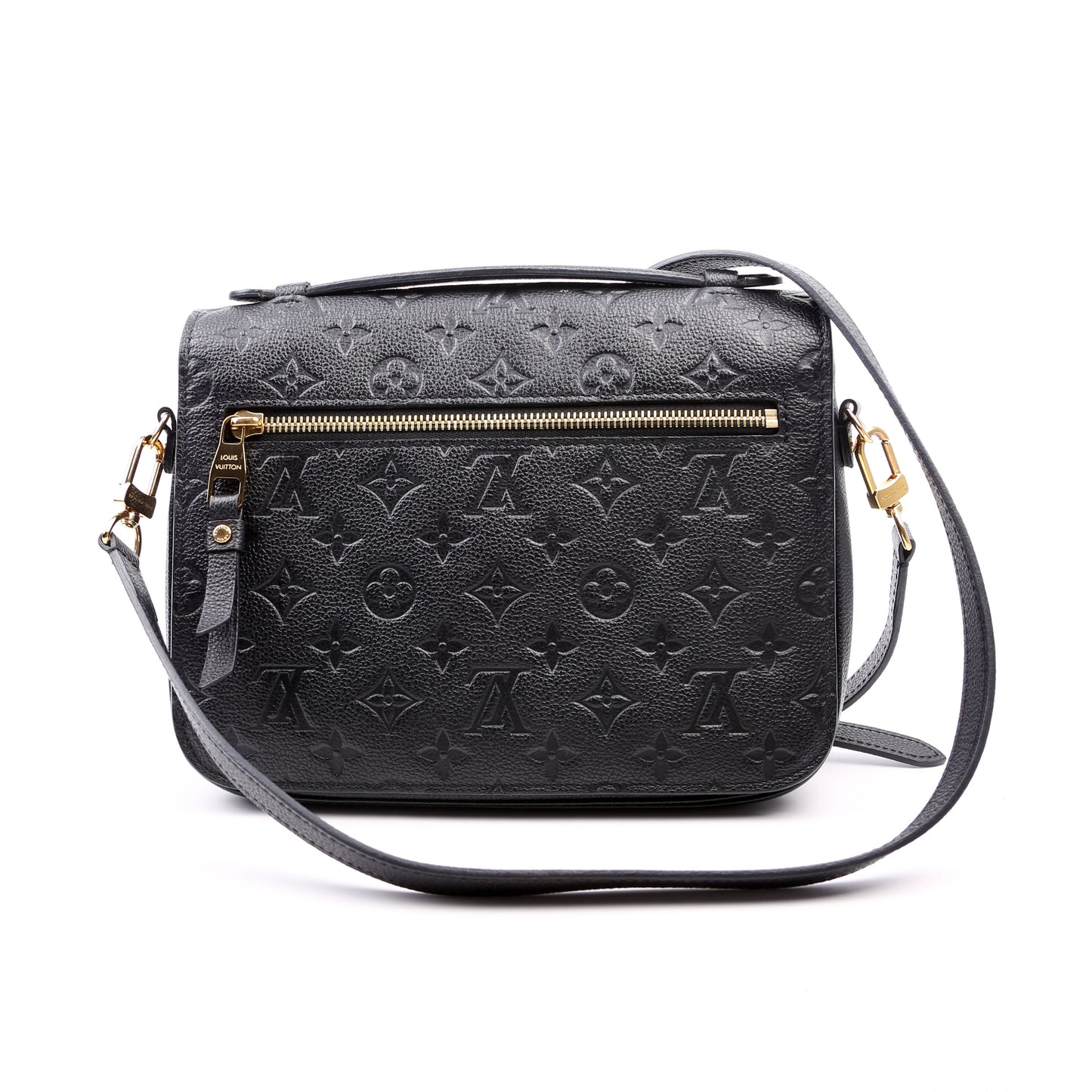 Louis Vuitton Pochette Metis Empreinte Black Clutch Bag Black 7