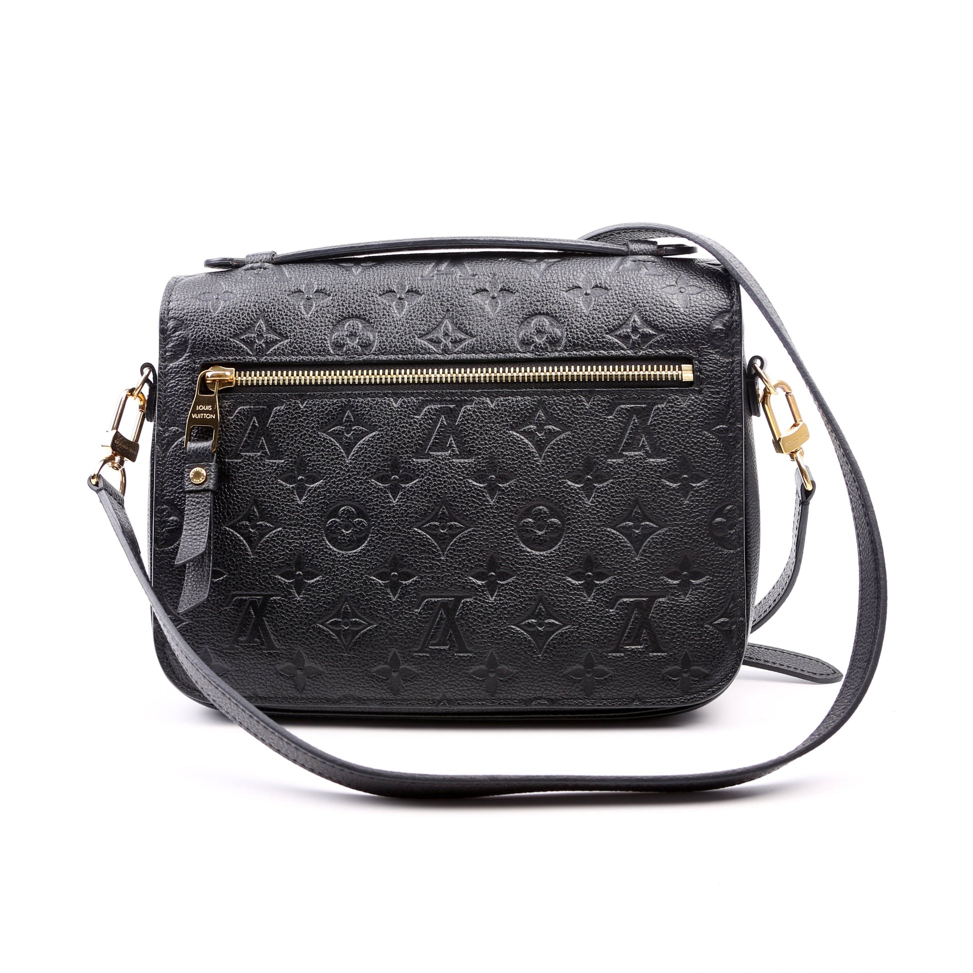 Louis Vuitton Pochette Metis Empreinte Black Clutch Bag Black 7