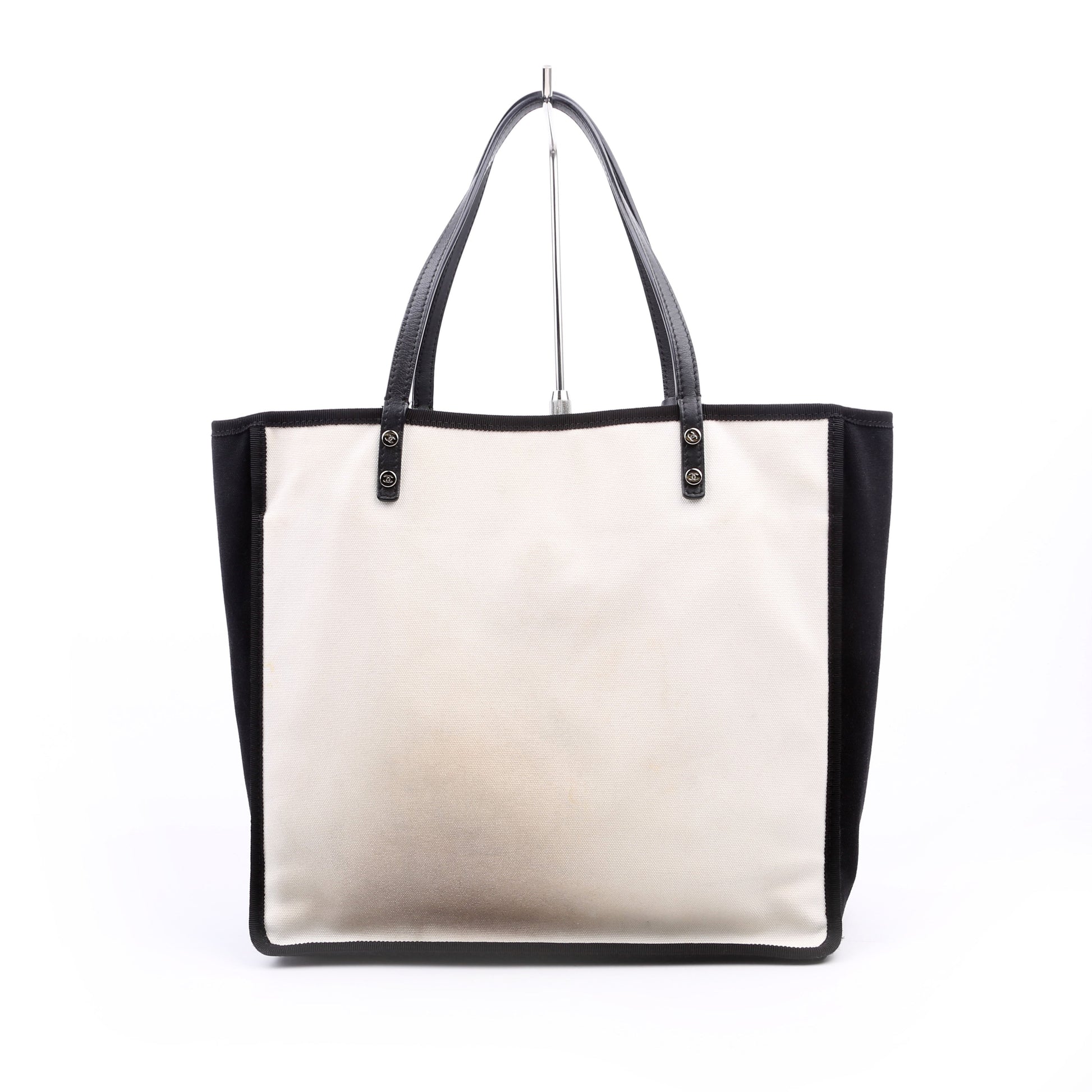Chanel CC Lets Demonstrate 20M Small Canvas Tote Bag