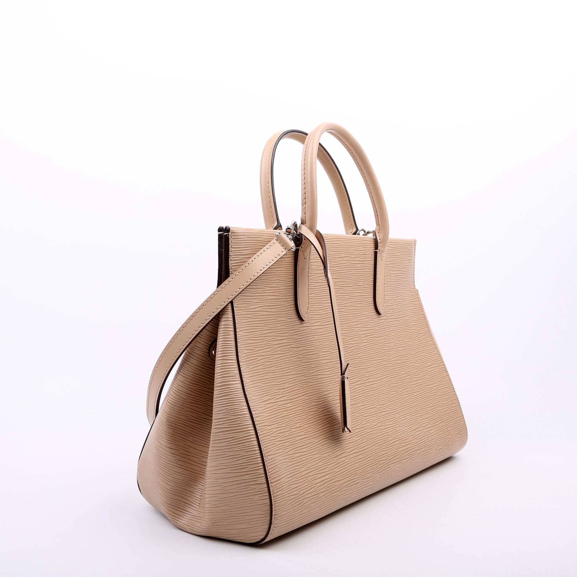 Louis Vuitton Marly MM Epi Beige Handbag