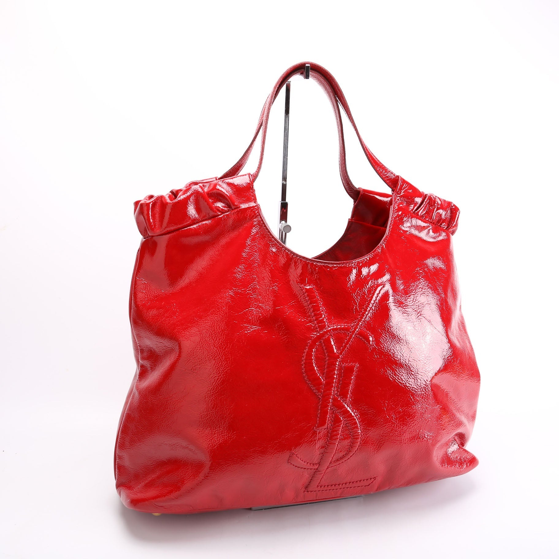 YSL Saint Laurent Saint Laurent Belle De Jour Cabas Tote Red Tote Bag