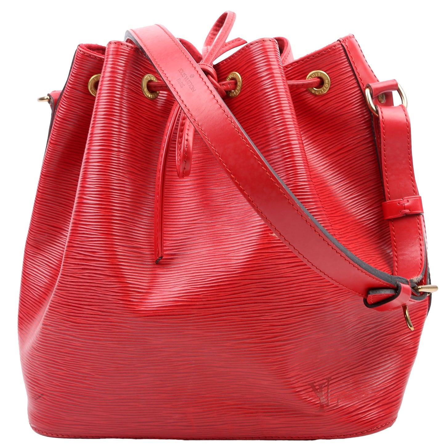 Louis Vuitton Noe Petit Epi Red Handbag