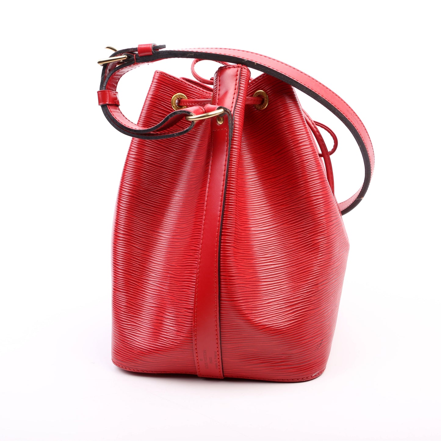 Louis Vuitton Noe Petit Epi Red Handbag