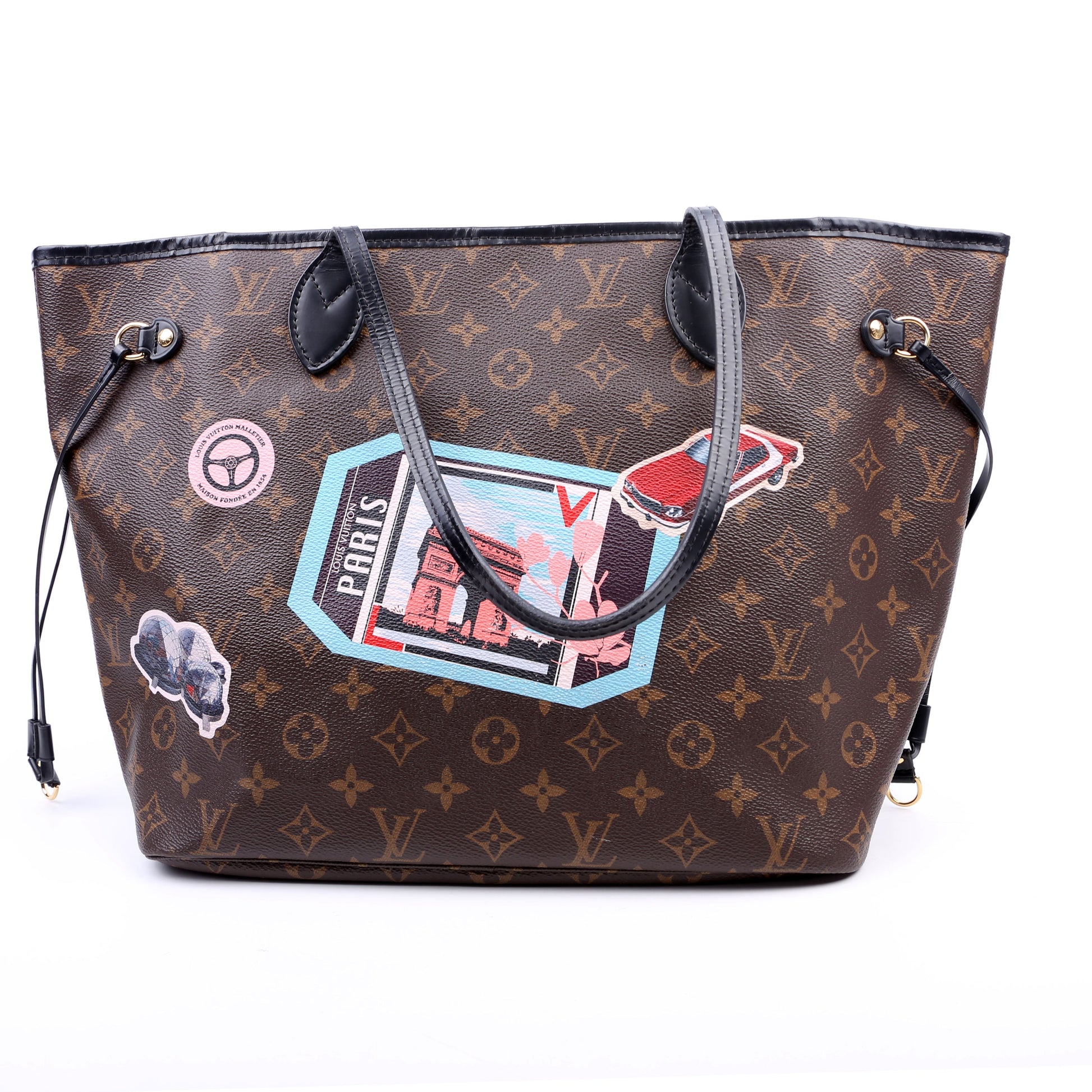 Louis Vuitton Neverfull MM My World Tour Monogram Wallet Case
