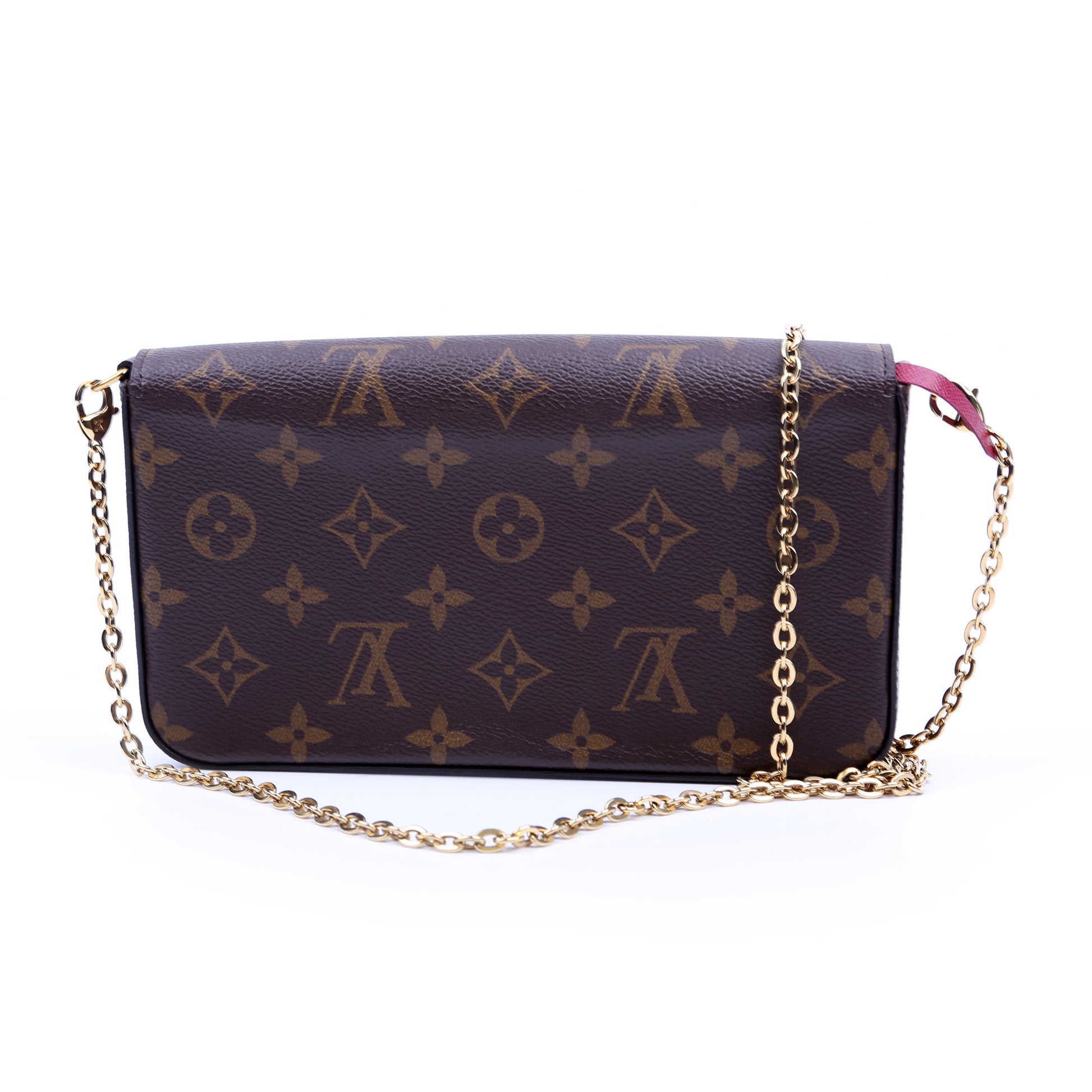 Louis Vuitton Pochette Felicie Berry Monogram Clutch Bag Berry 18