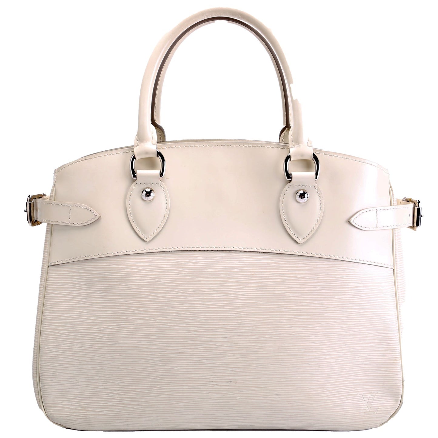 Louis Vuitton Passy PM Epi White Handbag White 1