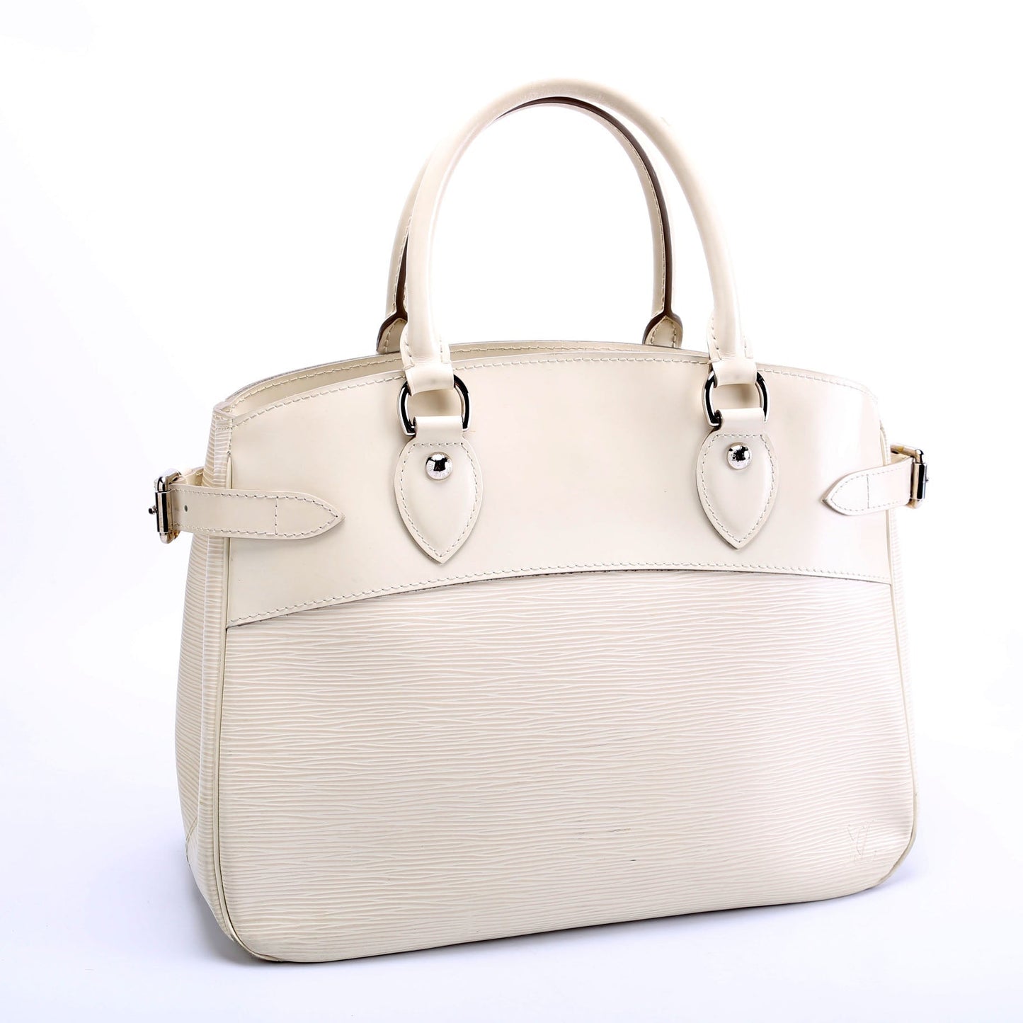 Louis Vuitton Passy PM Epi White Handbag White 1