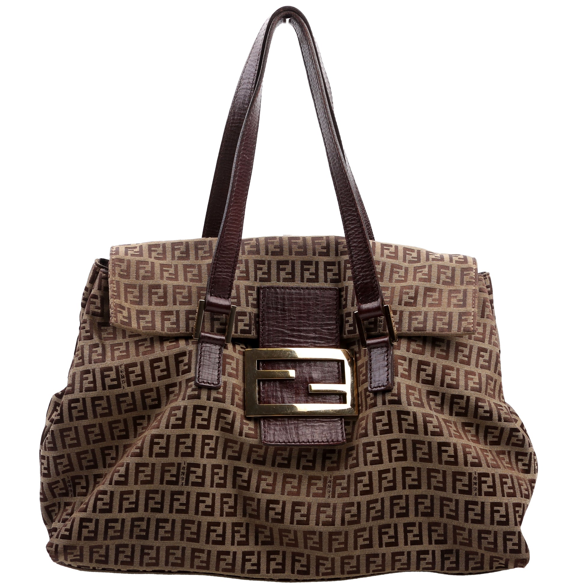 Fendi 8Bn188 Zuccino Accordion Bag Large Travel Bag