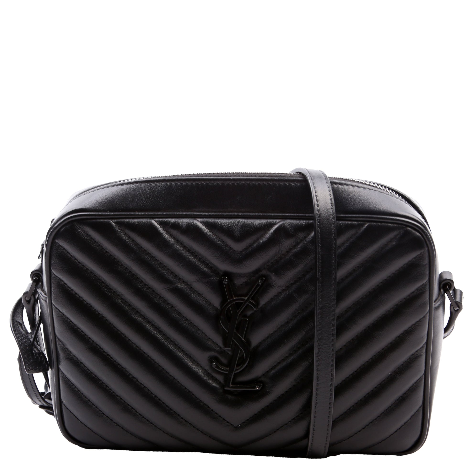 YSL Saint Laurent Lou Camera Bag Quilted Black Travel Bag