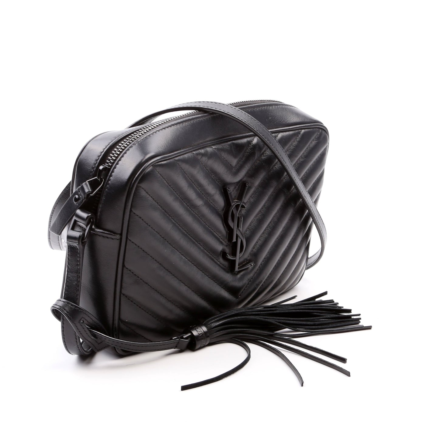 YSL Saint Laurent Lou Camera Bag Quilted Black Travel Bag