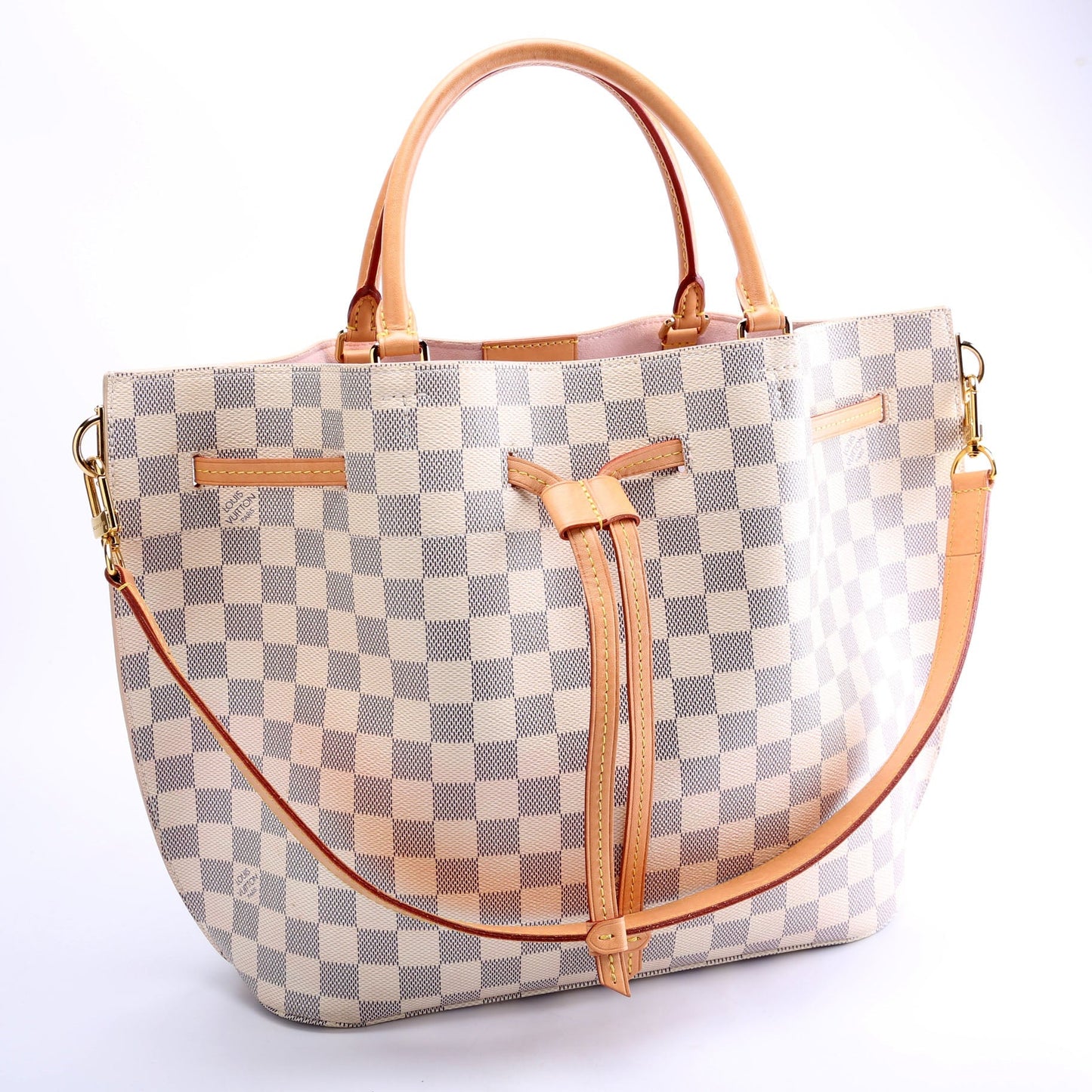 Louis Vuitton Girolata Azur Damier Pink Handbag