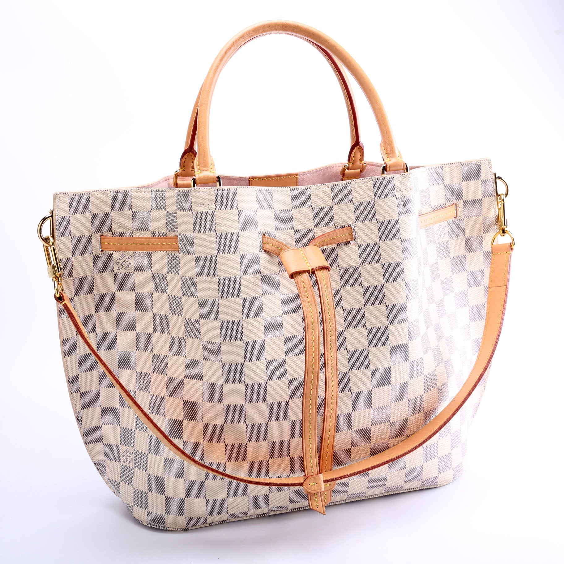 Louis Vuitton Girolata Azur Damier Pink Handbag