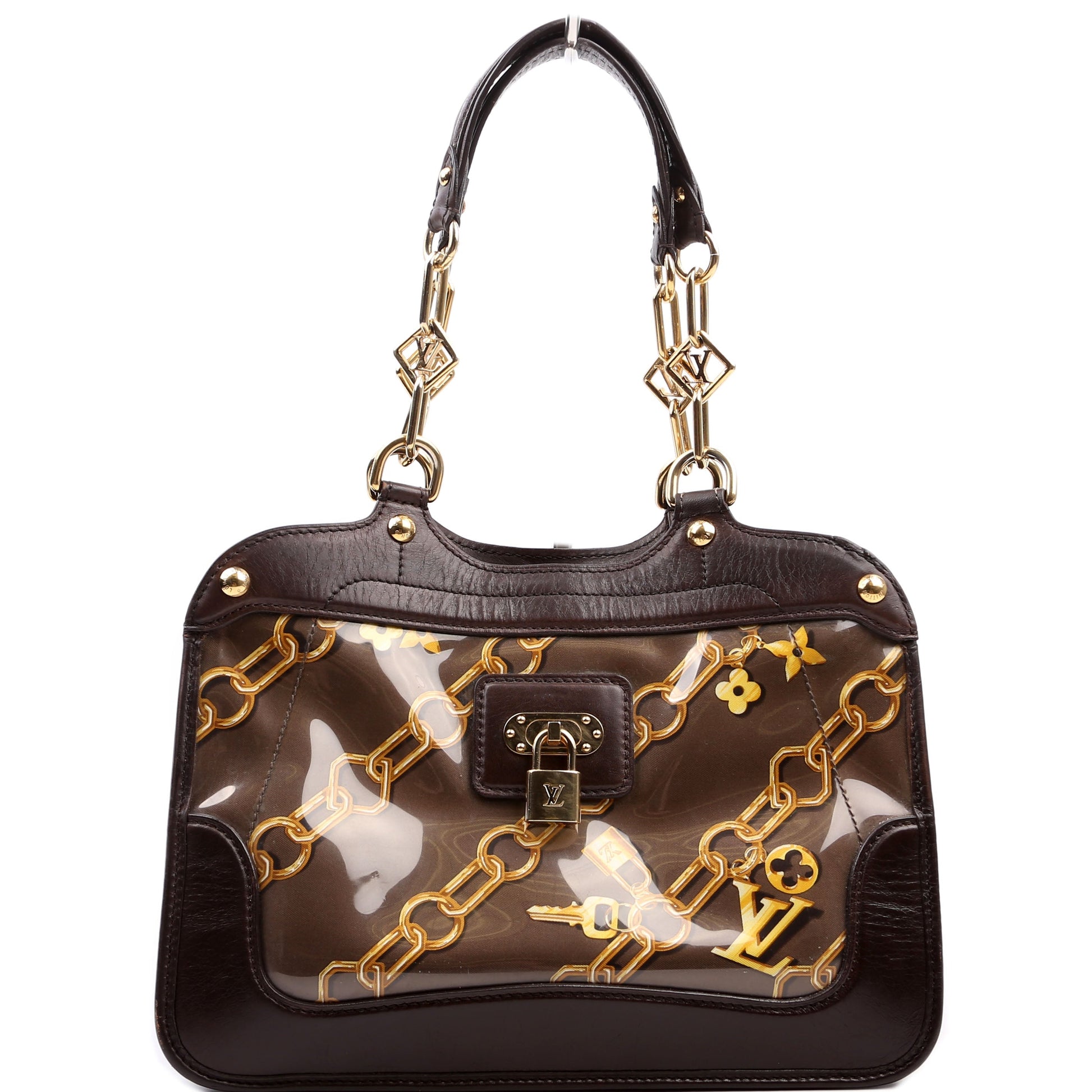 Louis Vuitton Charms Cabas PVC Brown Key Chain