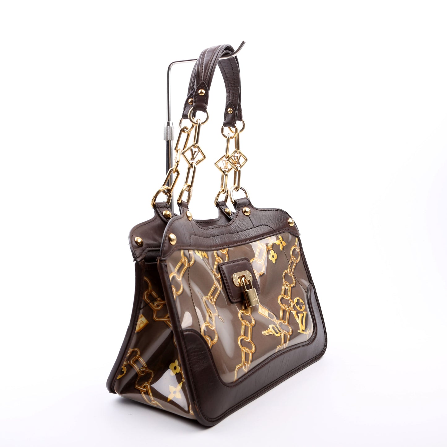 Louis Vuitton Charms Cabas PVC Brown Key Chain