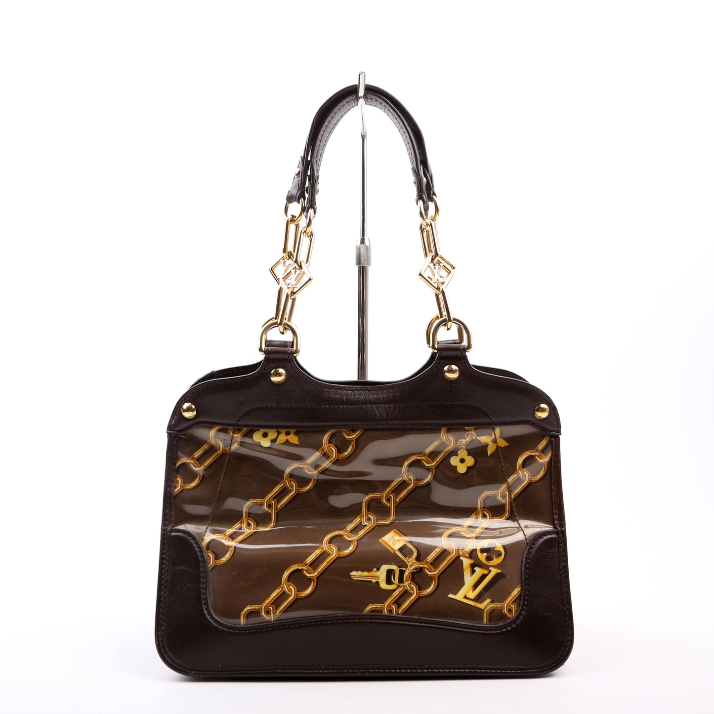 Louis Vuitton Charms Cabas PVC Brown Key Chain