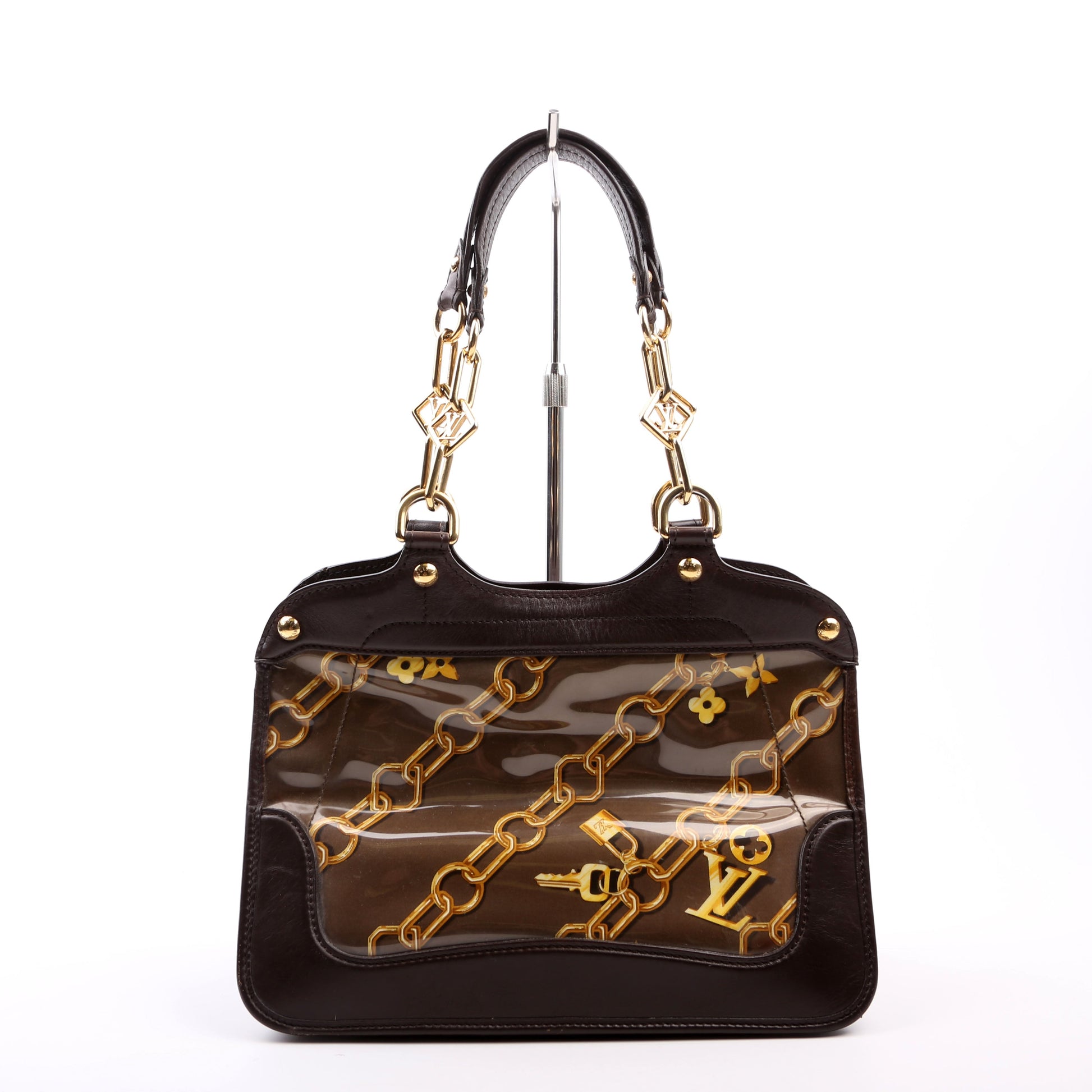 Louis Vuitton Charms Cabas PVC Brown Key Chain