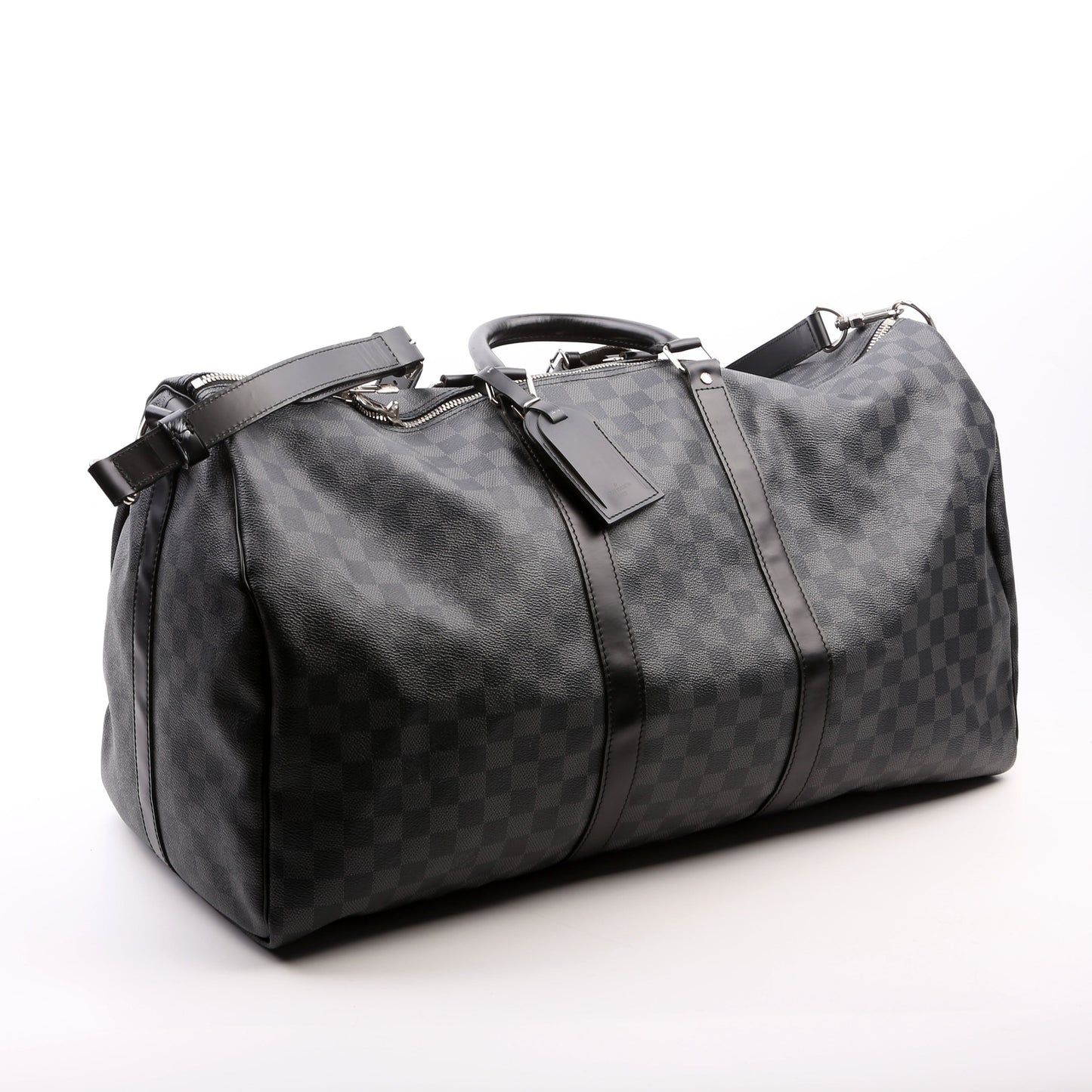 Louis Vuitton Keepall 55 Graphite Bandouliere Damier Travel Bag