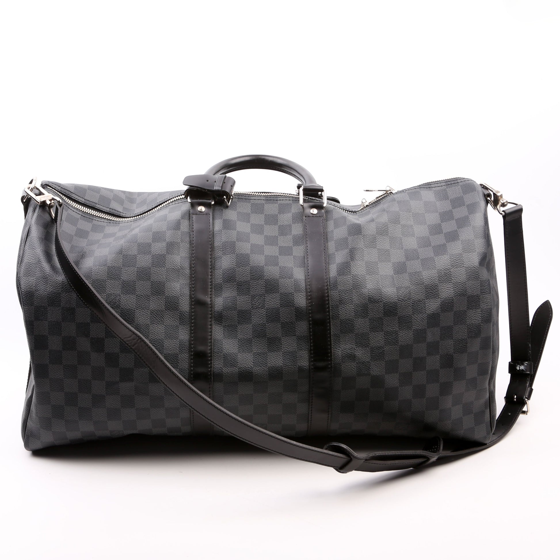 Louis Vuitton Keepall 55 Graphite Bandouliere Damier Travel Bag