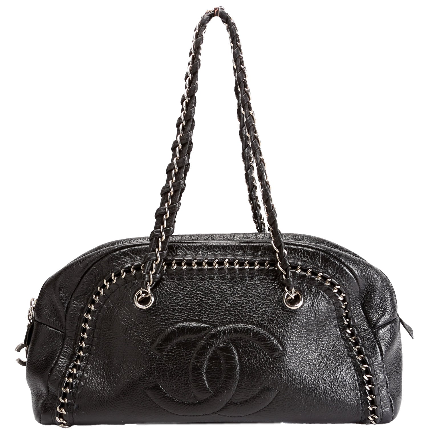 Chanel Around Bowler Black Handbag
